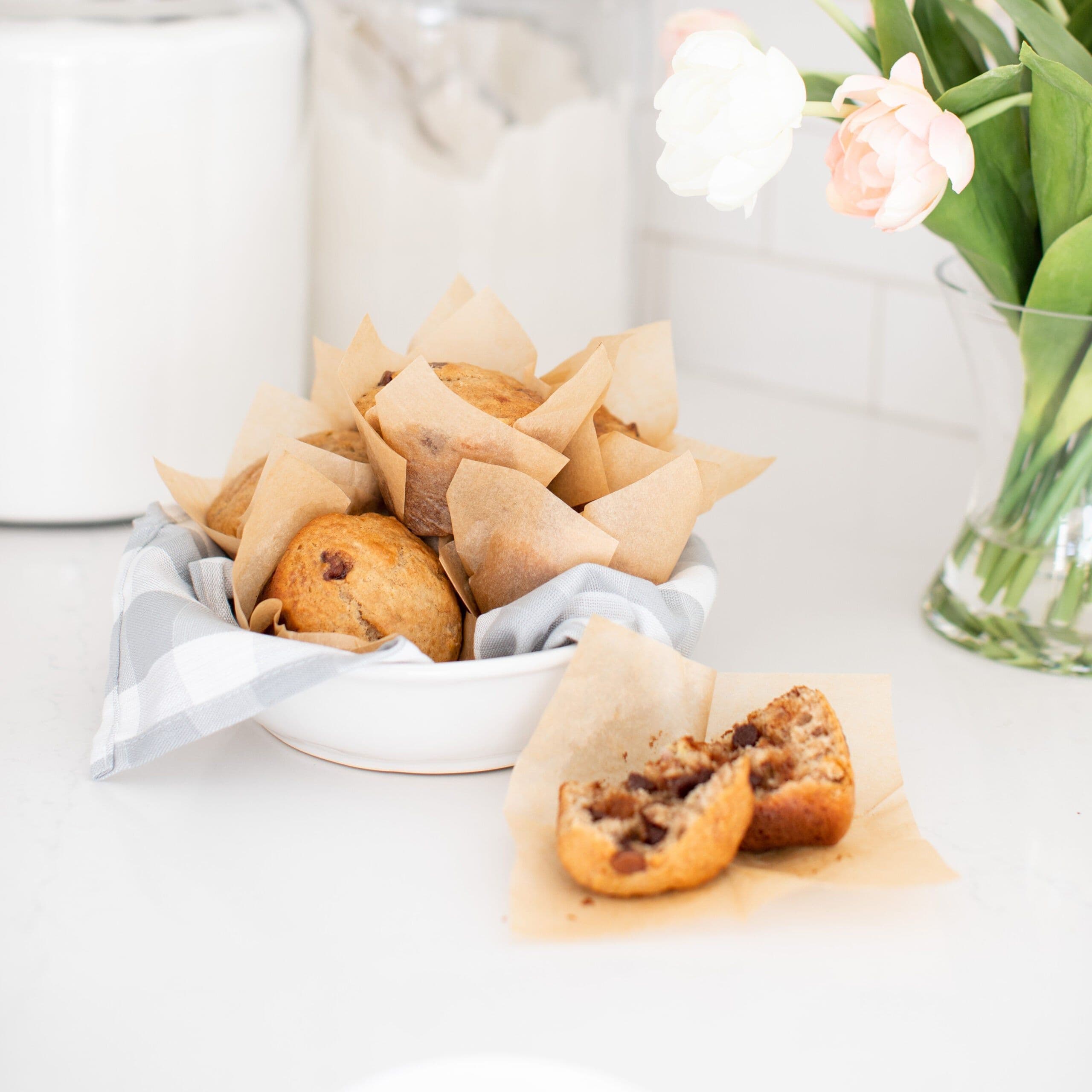 Chocolate Banana Muffins banner image