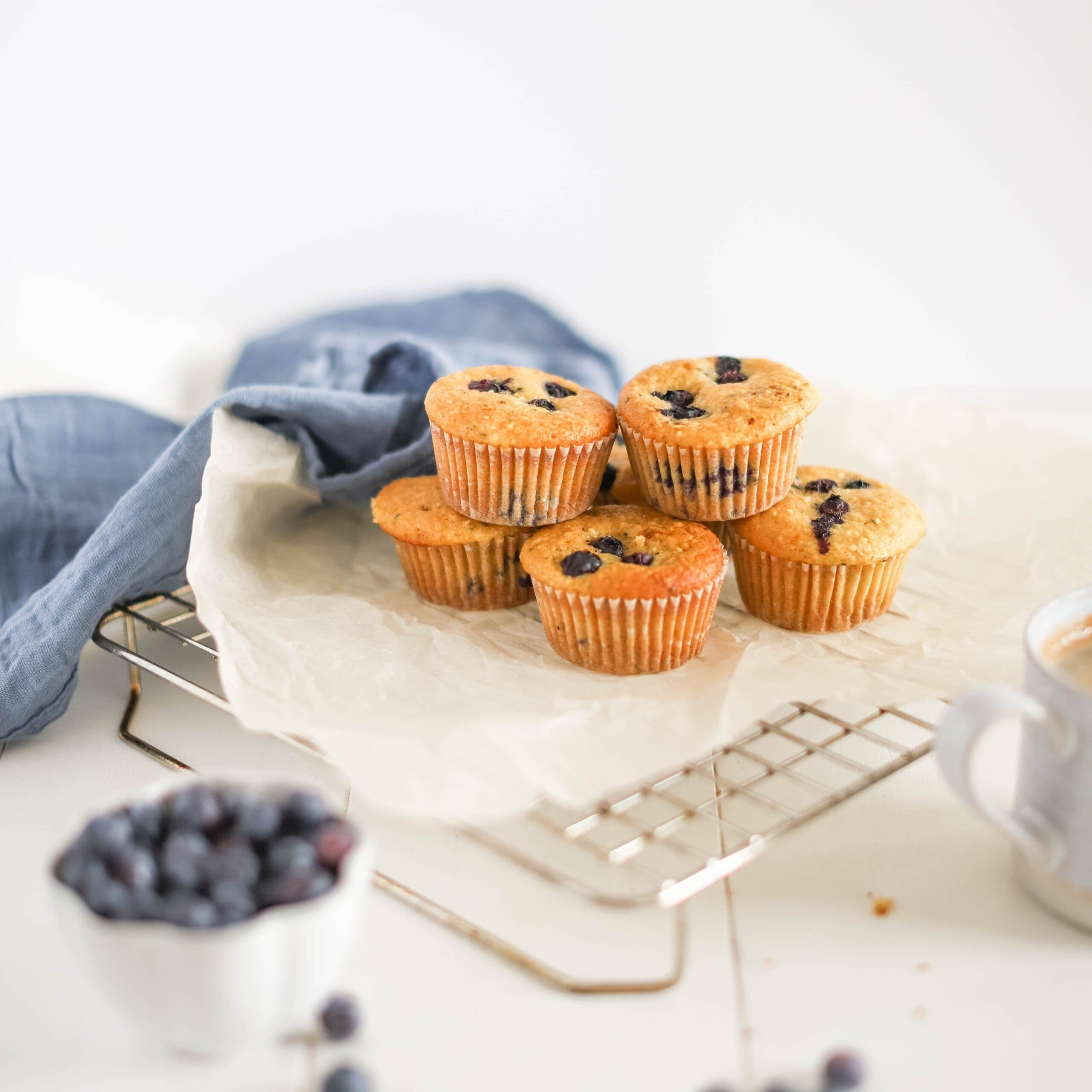 Blueberry Orange Hemp Heart Muffins banner image