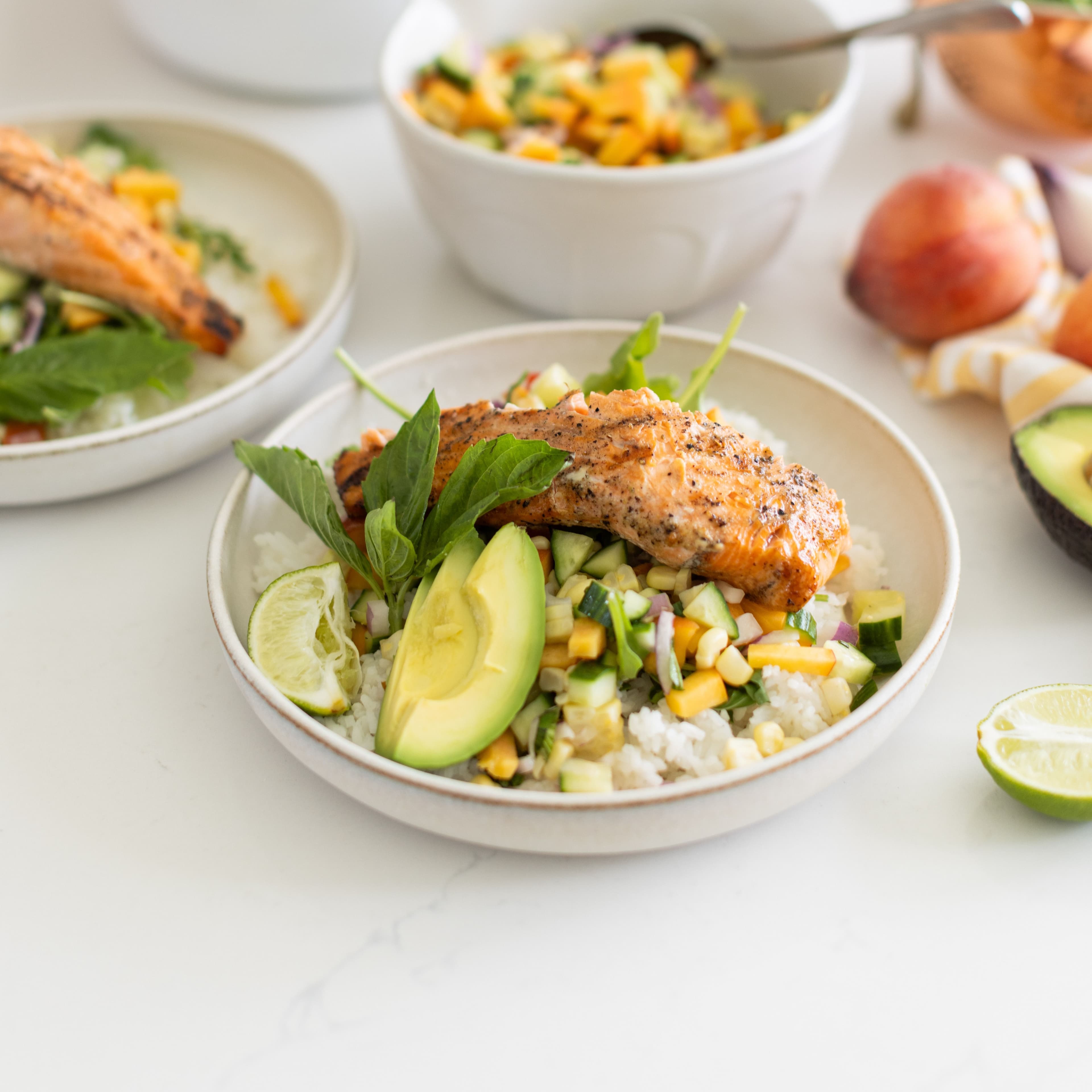 Summer Salmon Bowls banner image