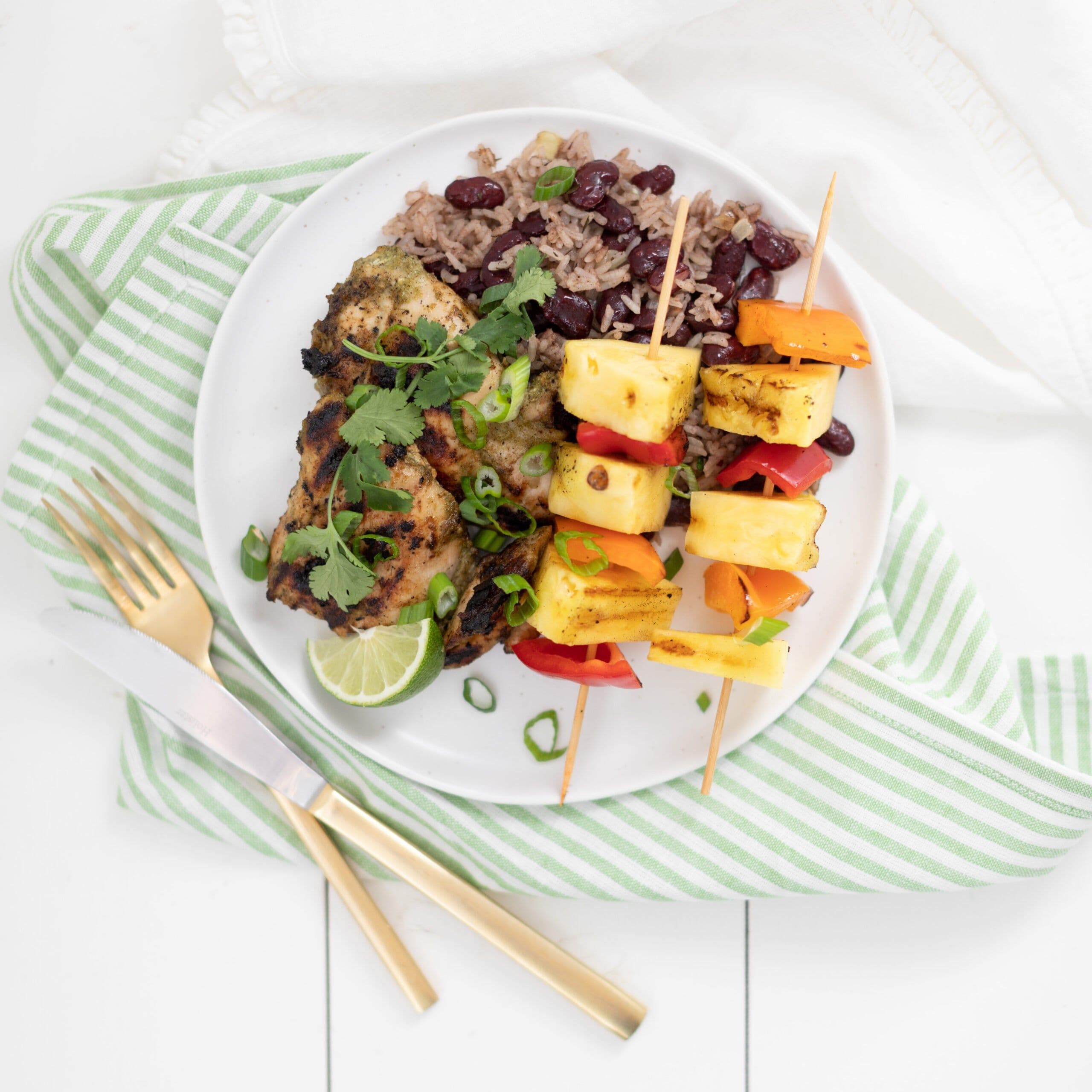 BBQ Jerk Chicken & Peppers banner image