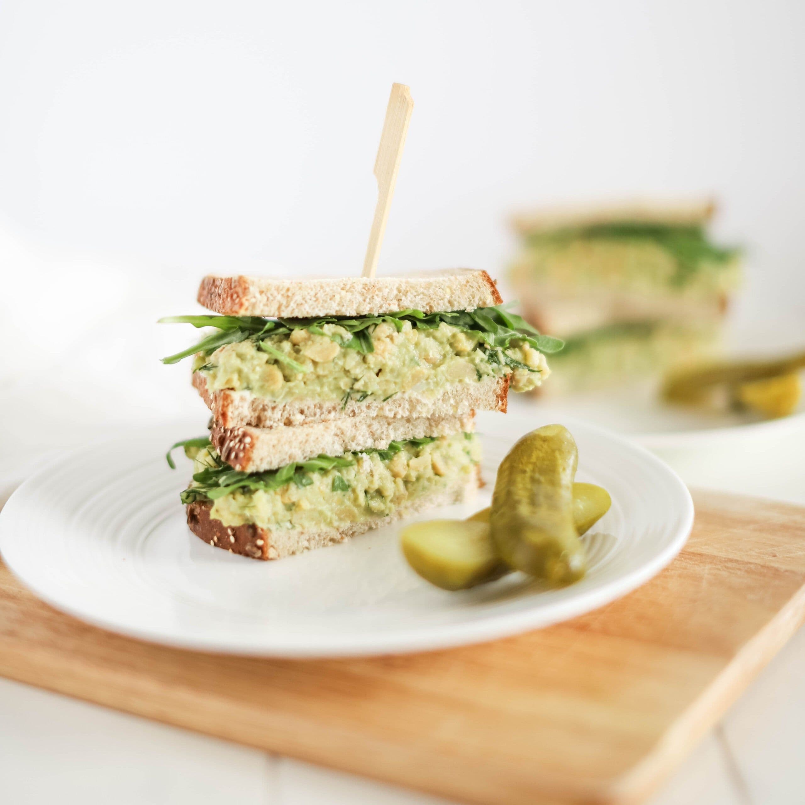 Avocado Chickpea Salad Sandwiches banner image
