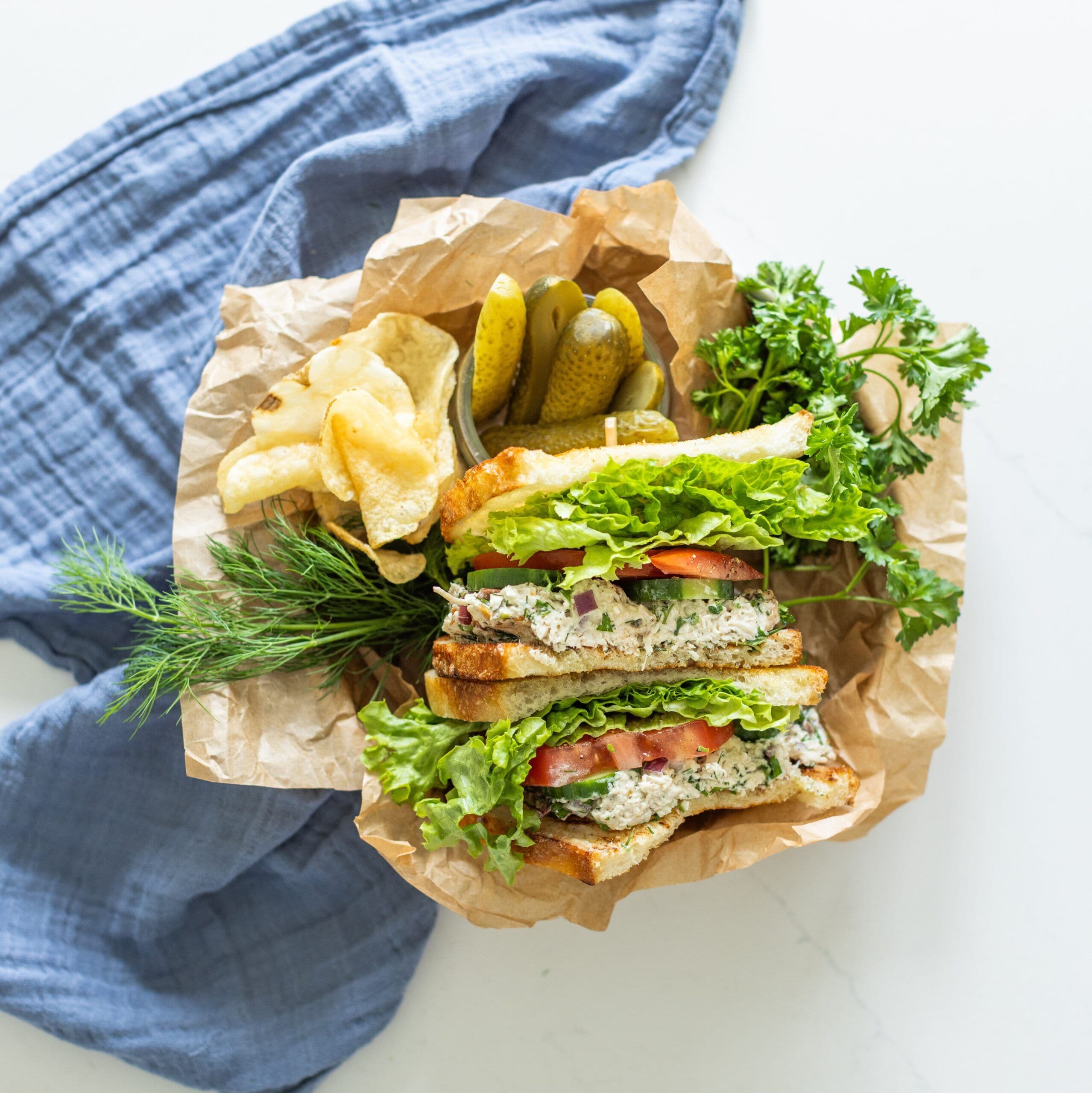 Blue Zone Chicken Salad Sandwiches banner image