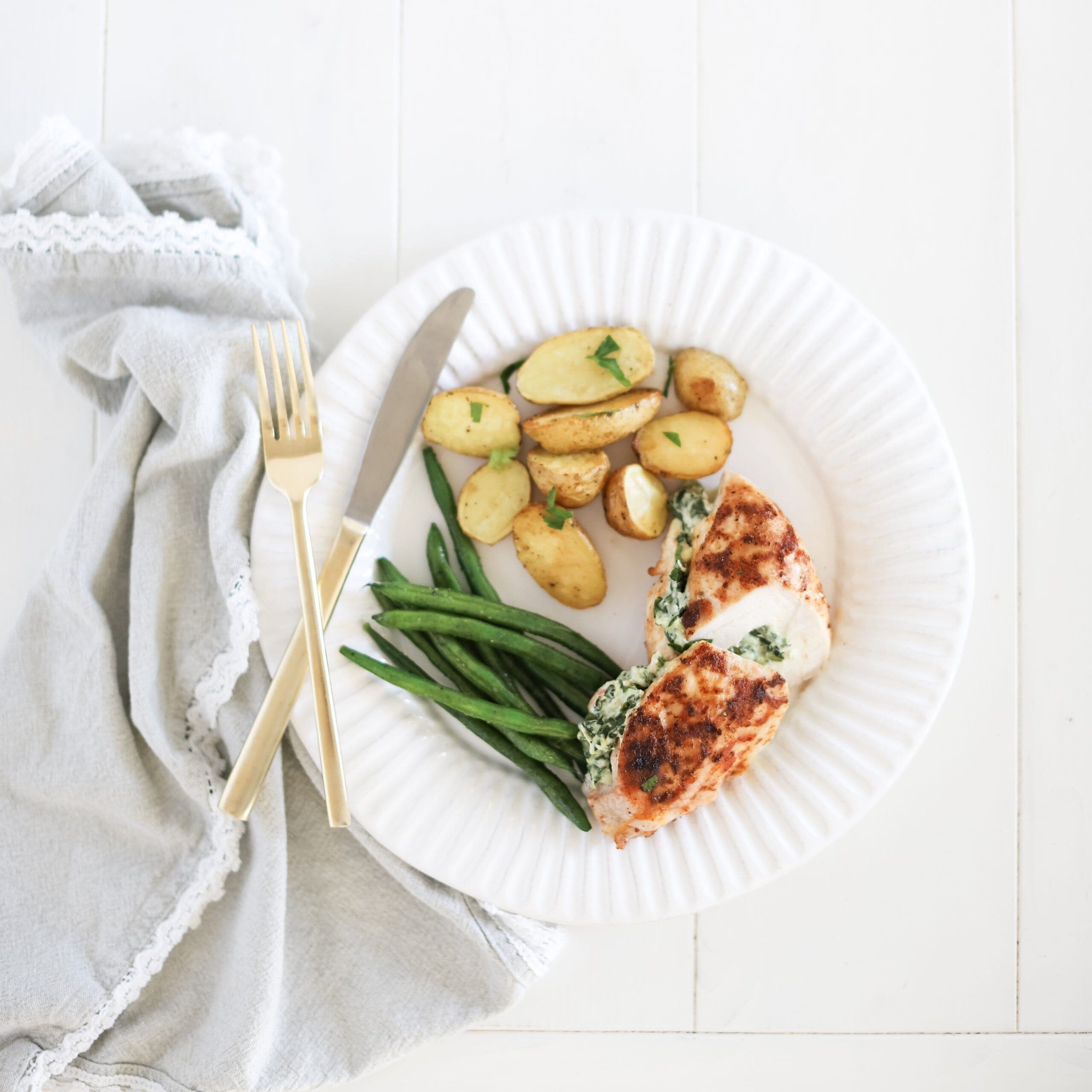 Spinach & Cheese Stuffed Chicken Breasts banner image