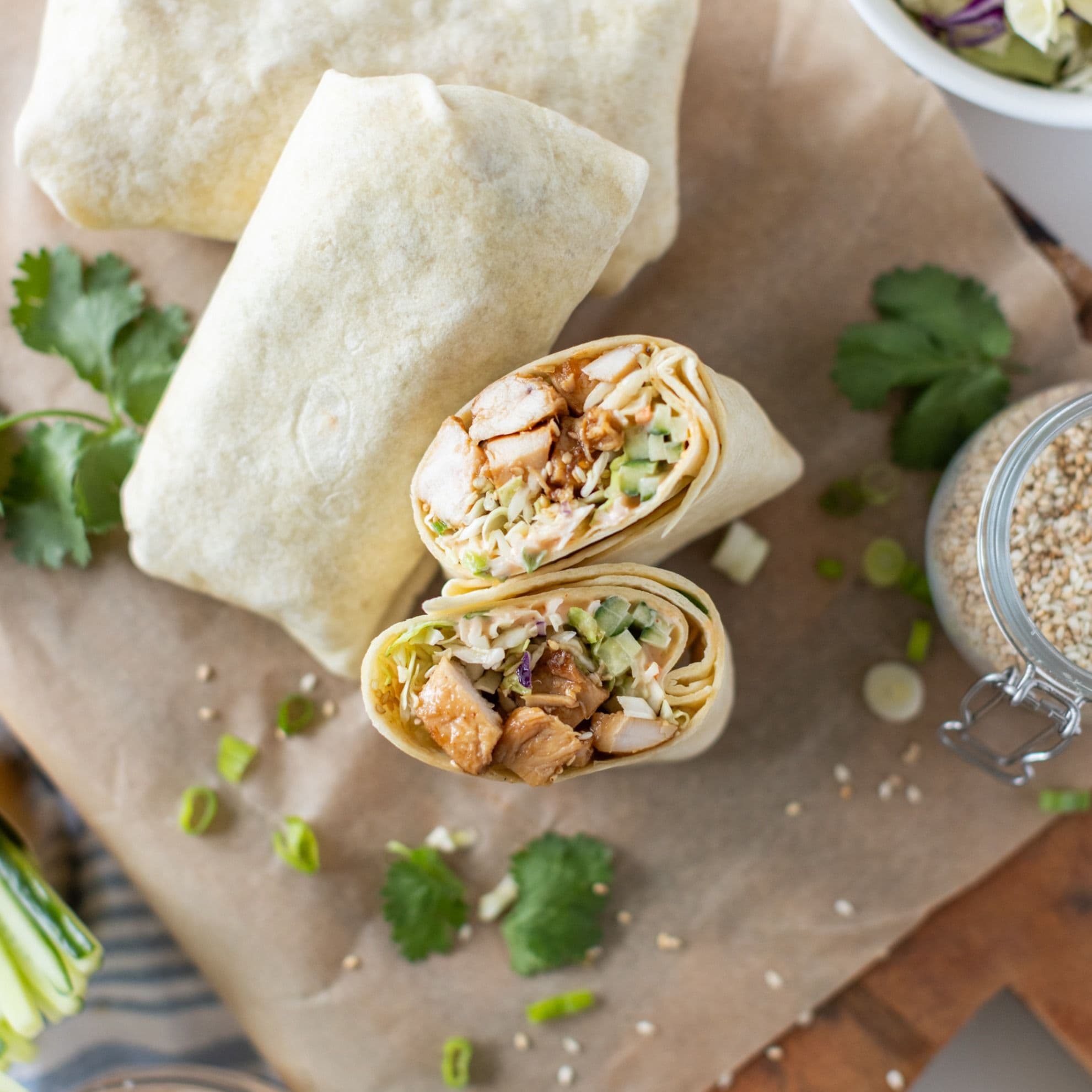 Teriyaki Chicken Wraps banner image