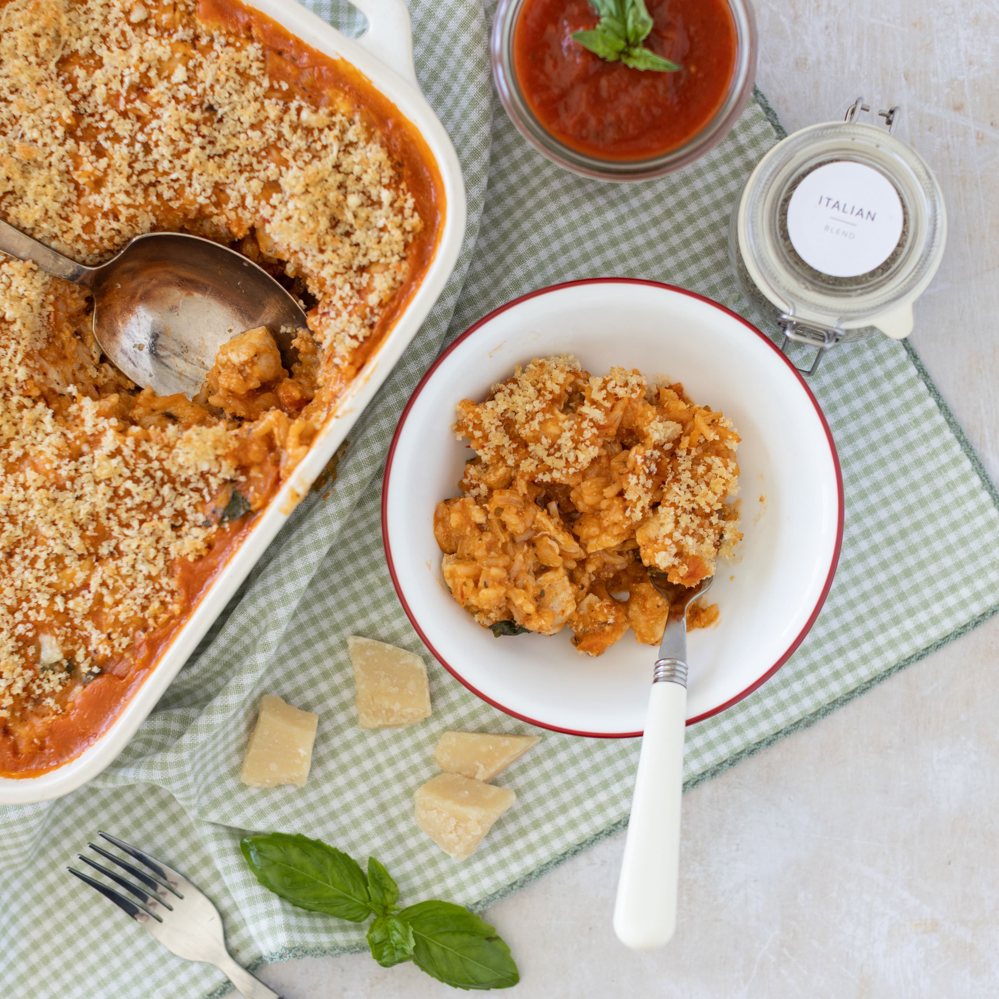 Chicken Parm Casserole banner image