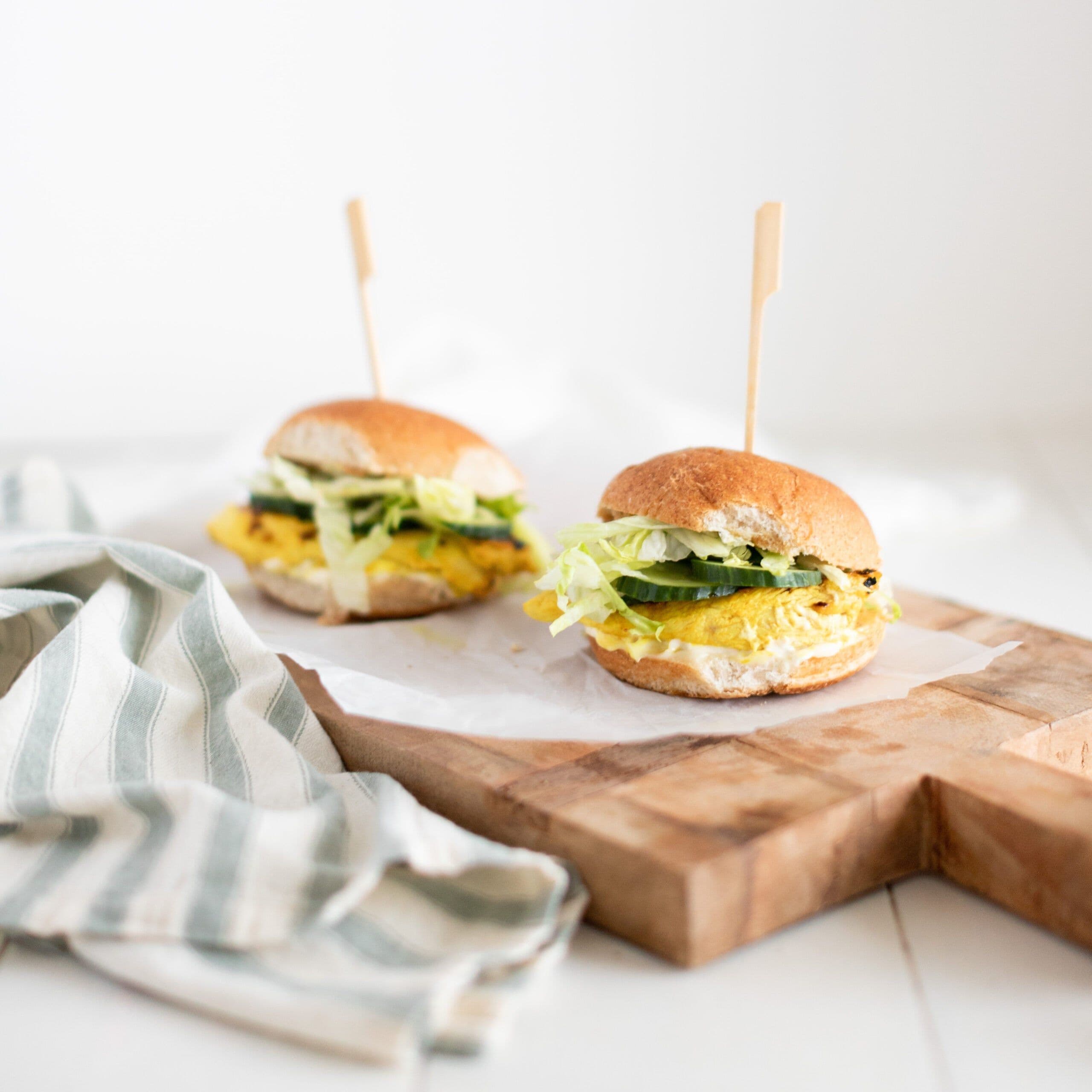 Chicken Satay Burgers banner image