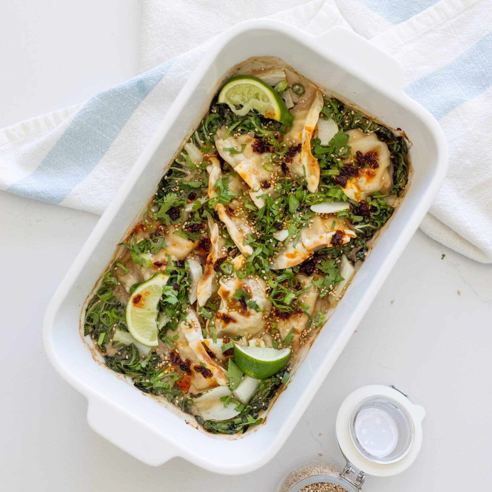 One-Dish Sesame Gyoza banner image