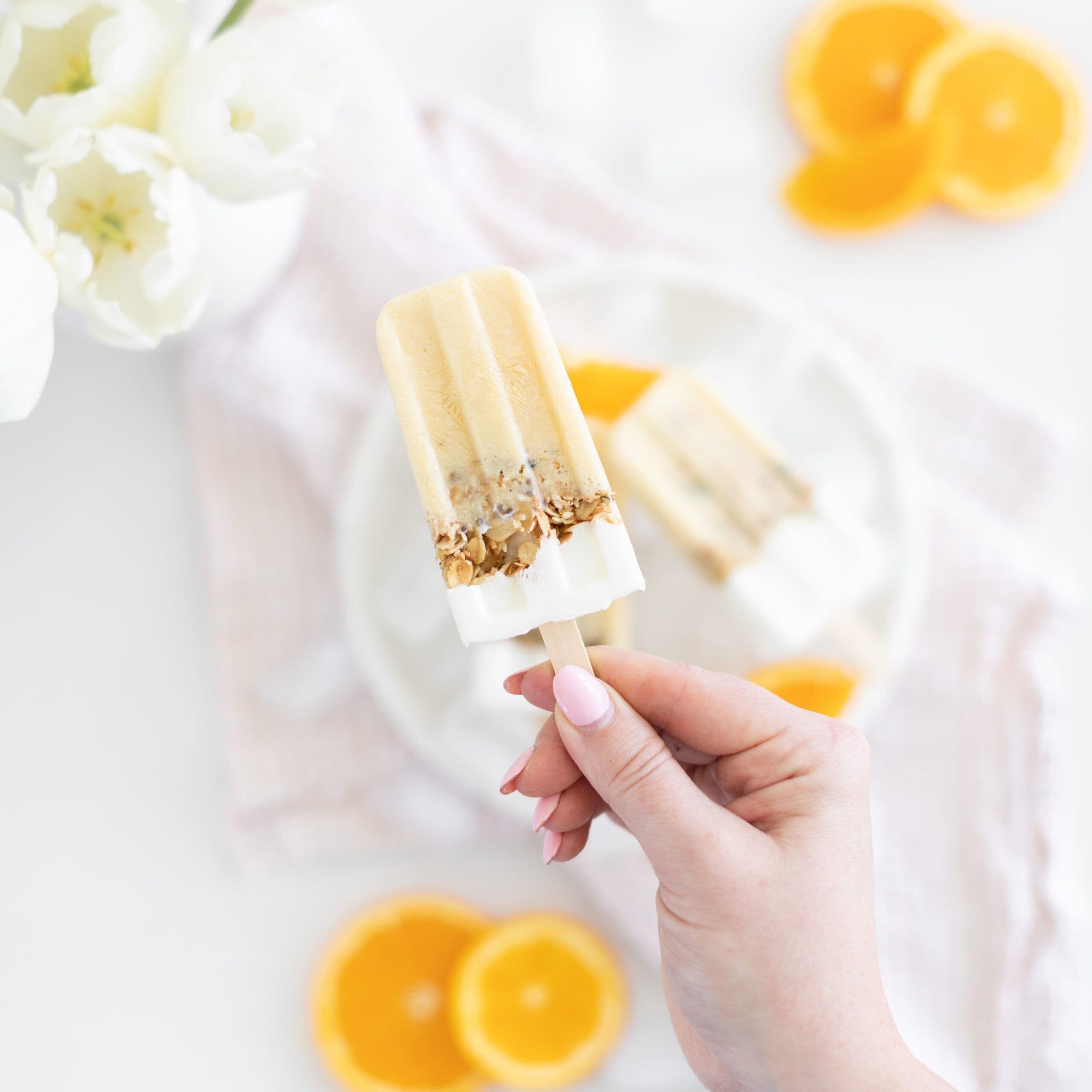 Orange Creamsicle Breakfast Popsicles banner image