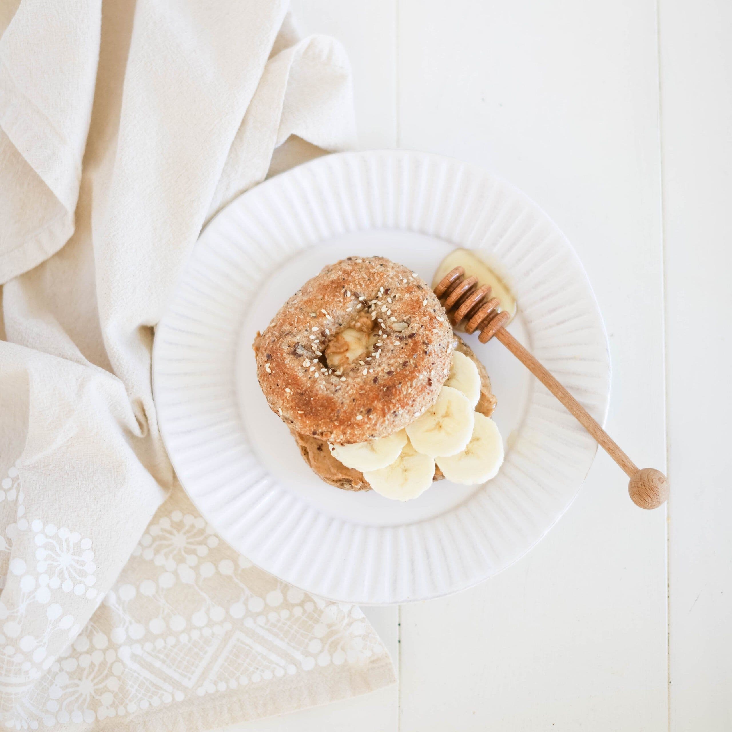 Peanut Butter Banana Bagels banner image
