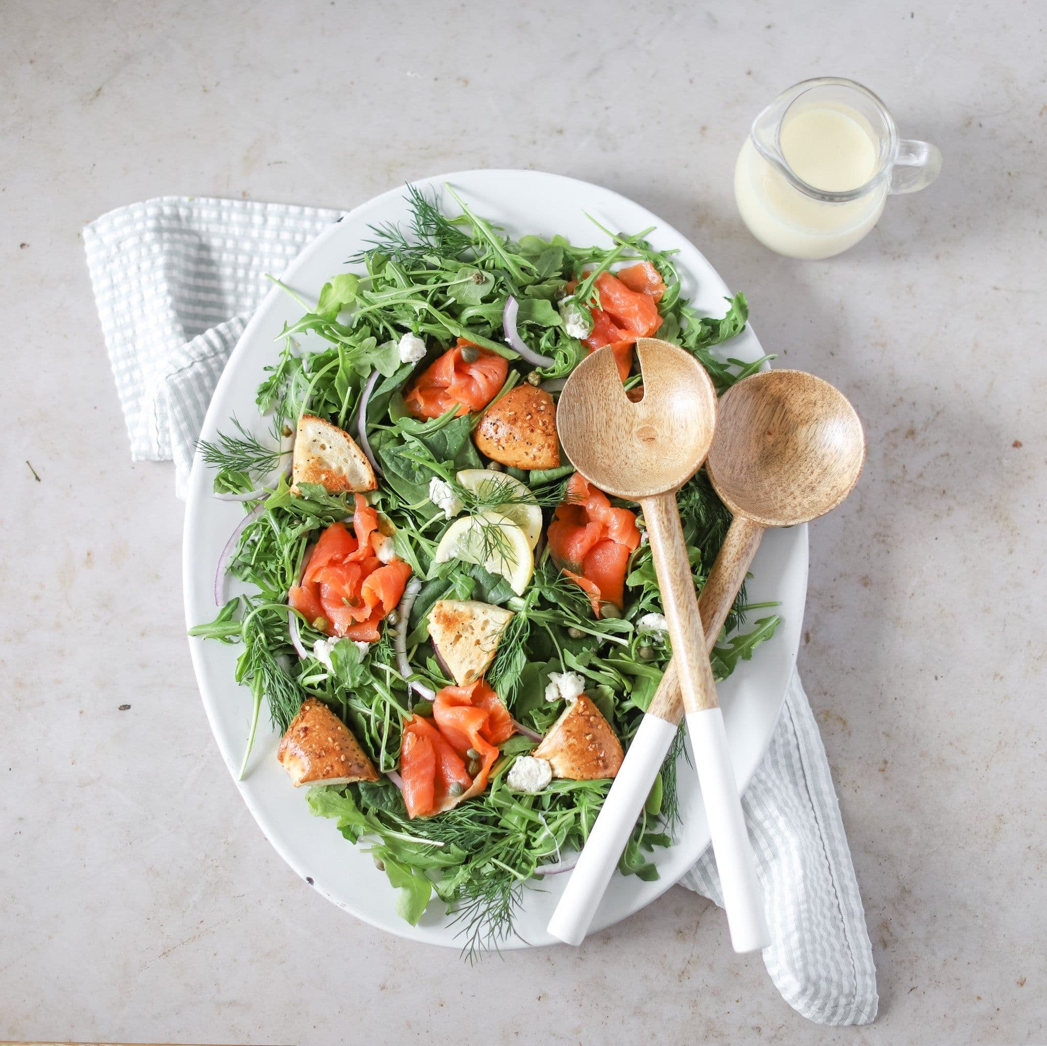 Smoked Salmon Panzanella Salad banner image