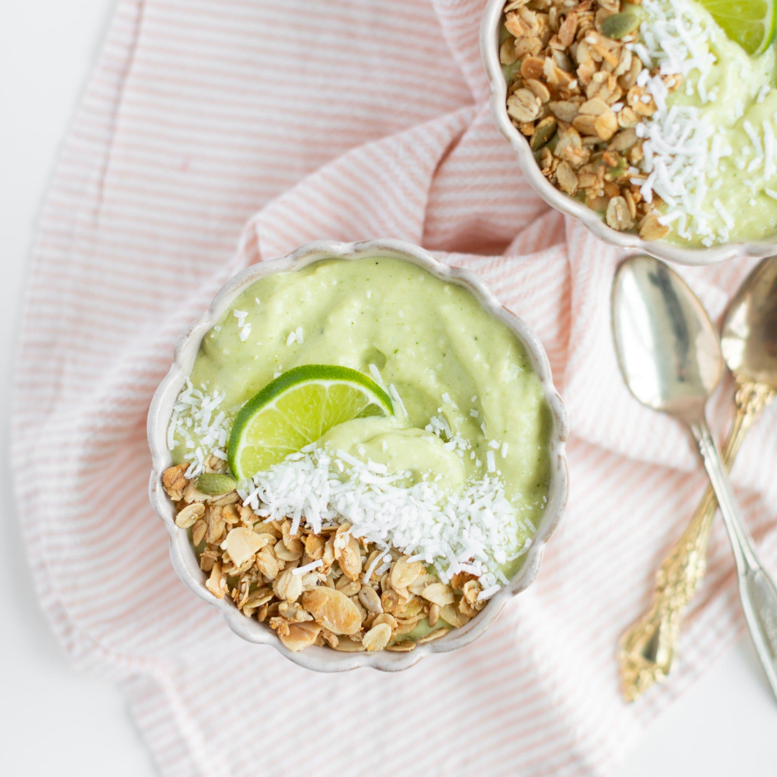 Coconut Lime Smoothie Bowls banner image
