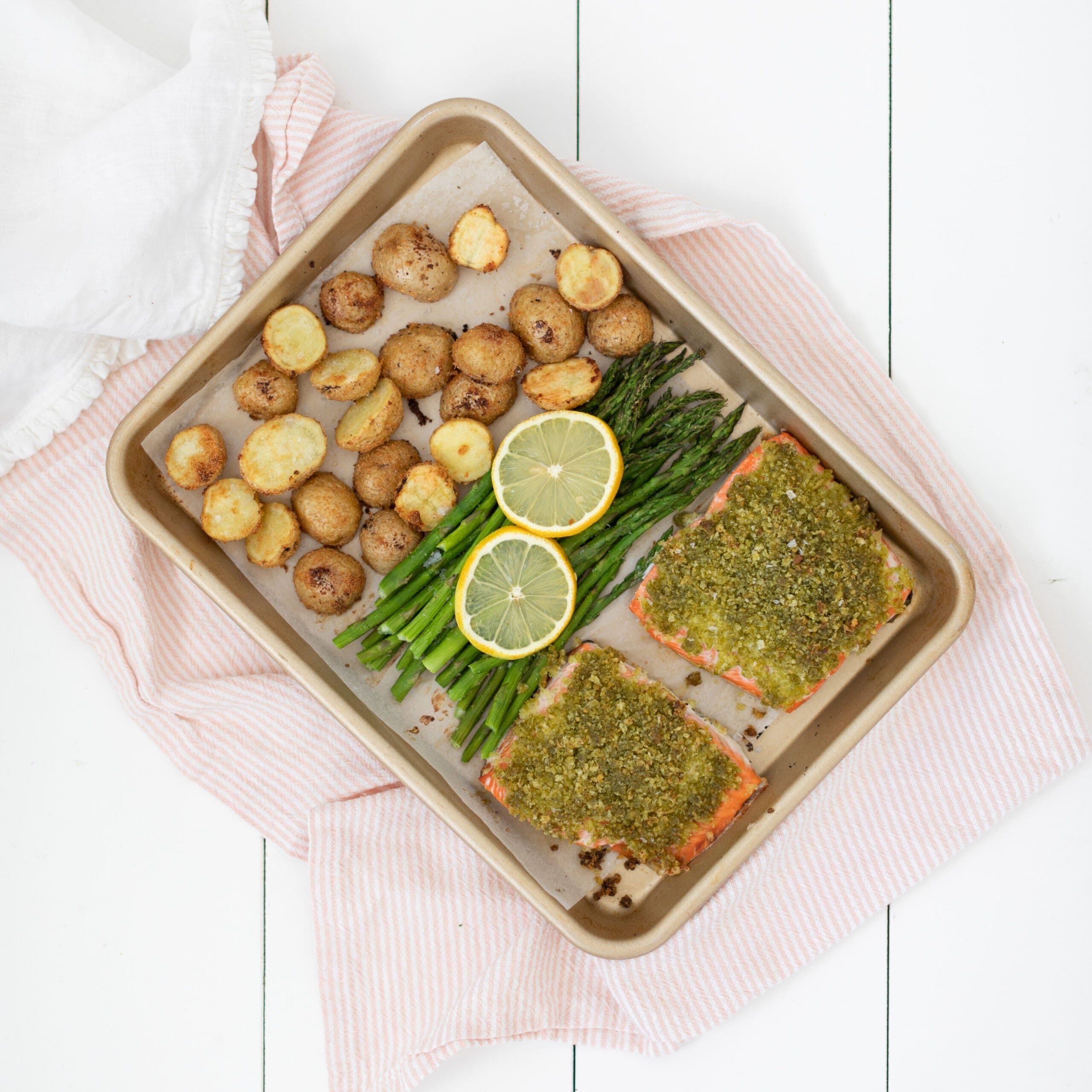 Pesto Crusted Salmon banner image