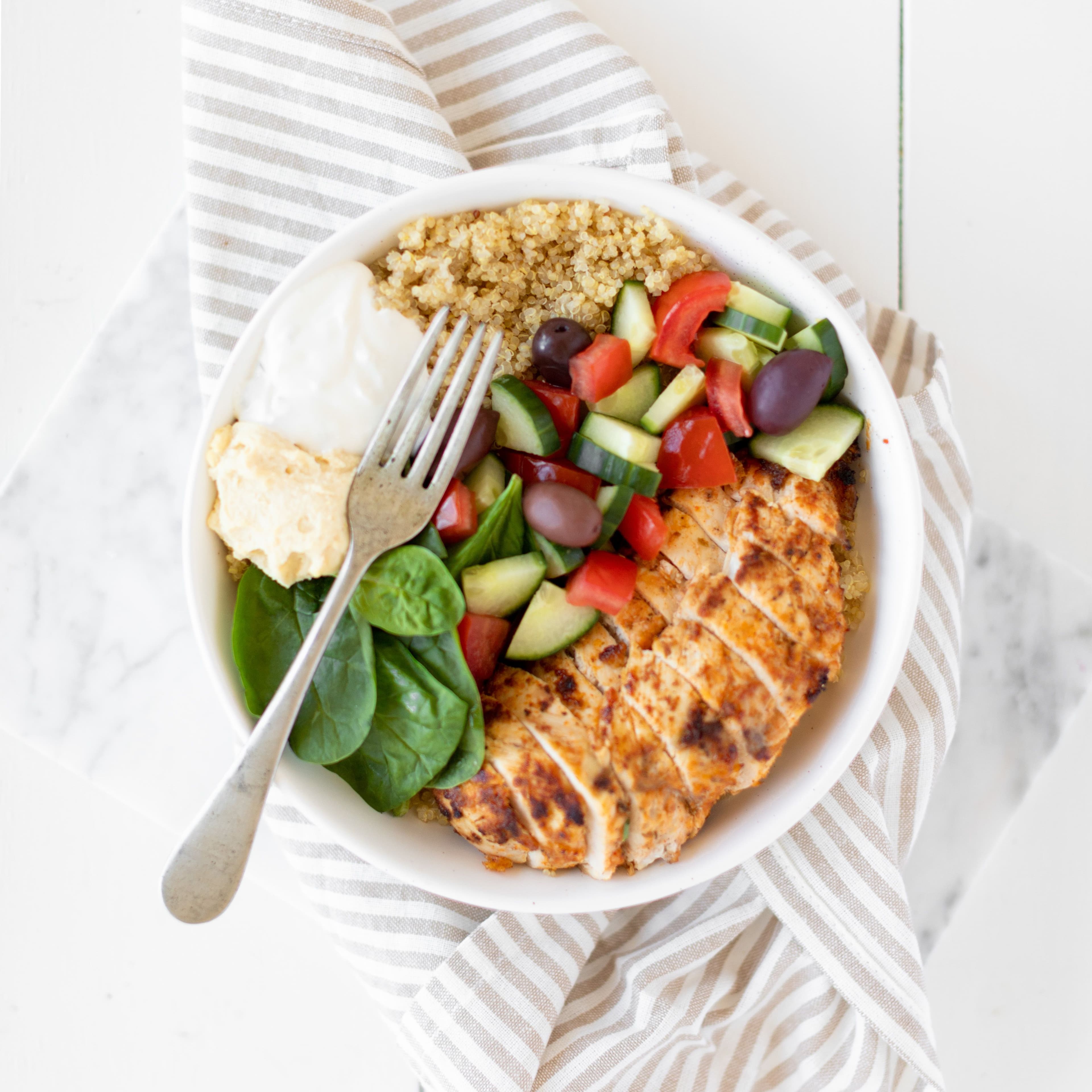Mediterranean Chicken Bowls banner image