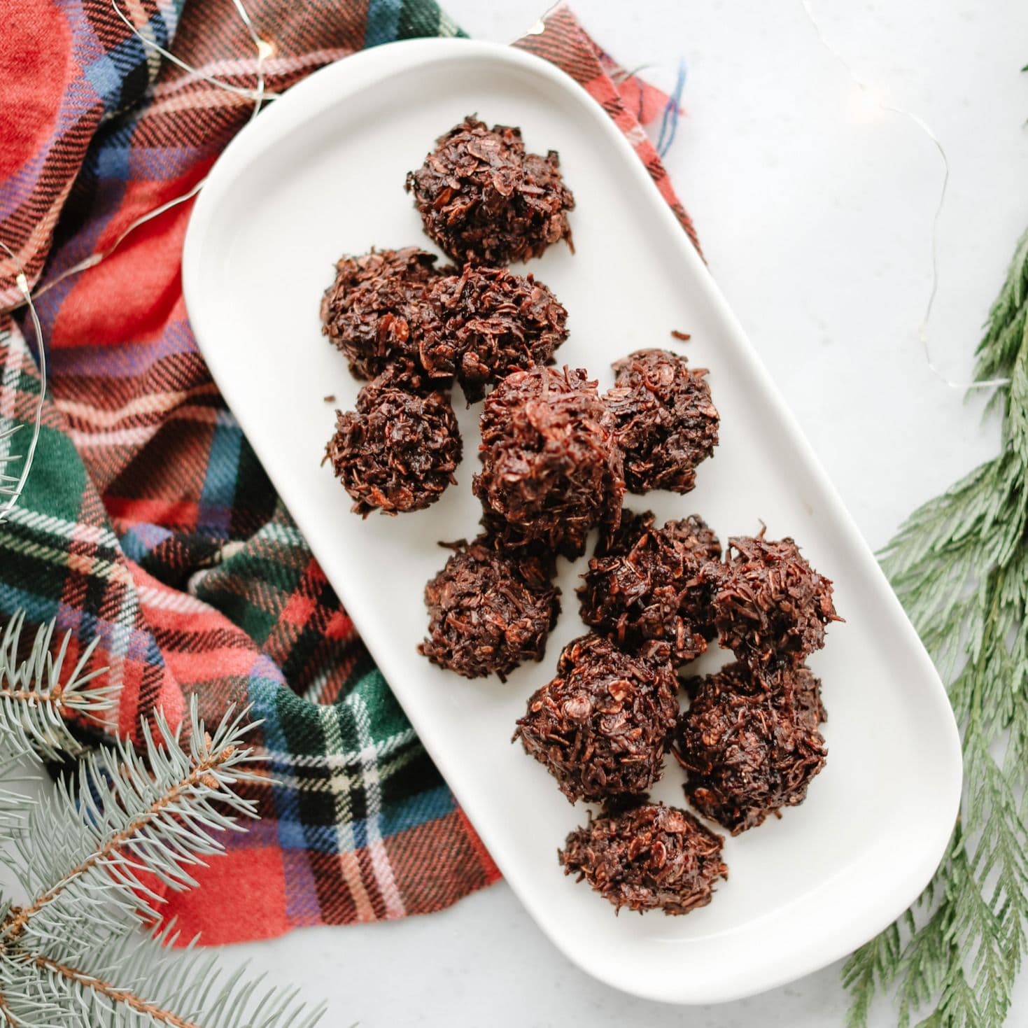 No-Bake Chocolate Haystack Cookies banner image