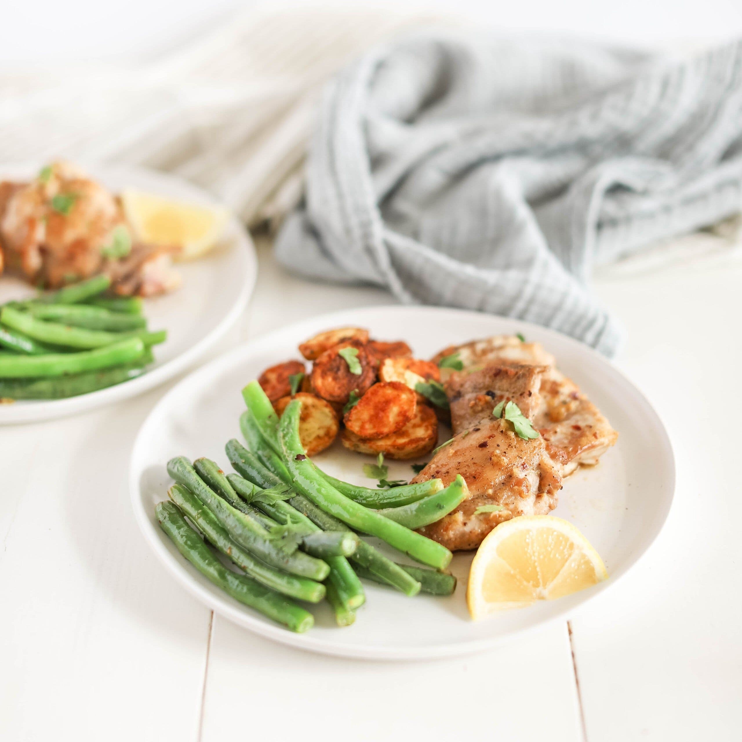Lemony Garlic Chicken & Green Beans banner image