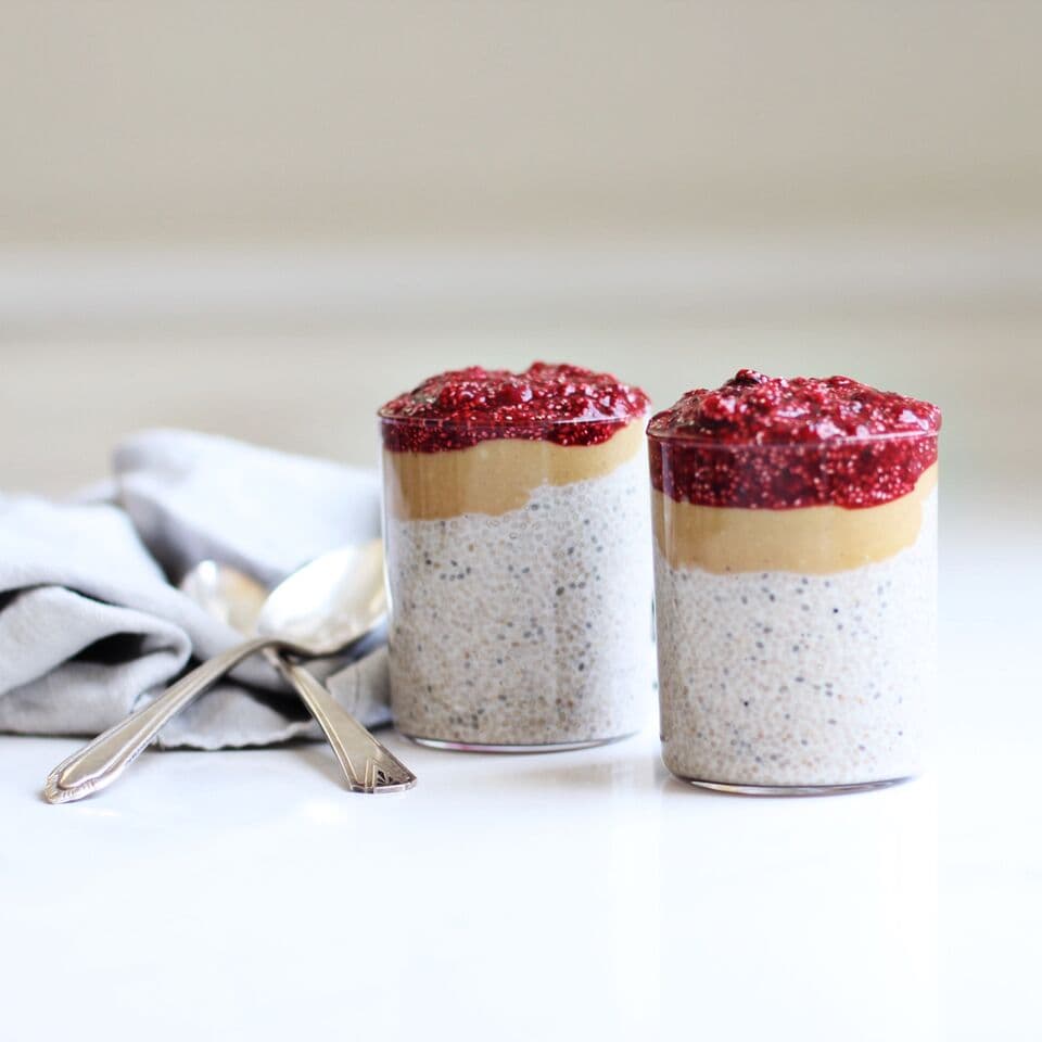 Peanut Butter and Jam Chia Pudding banner image