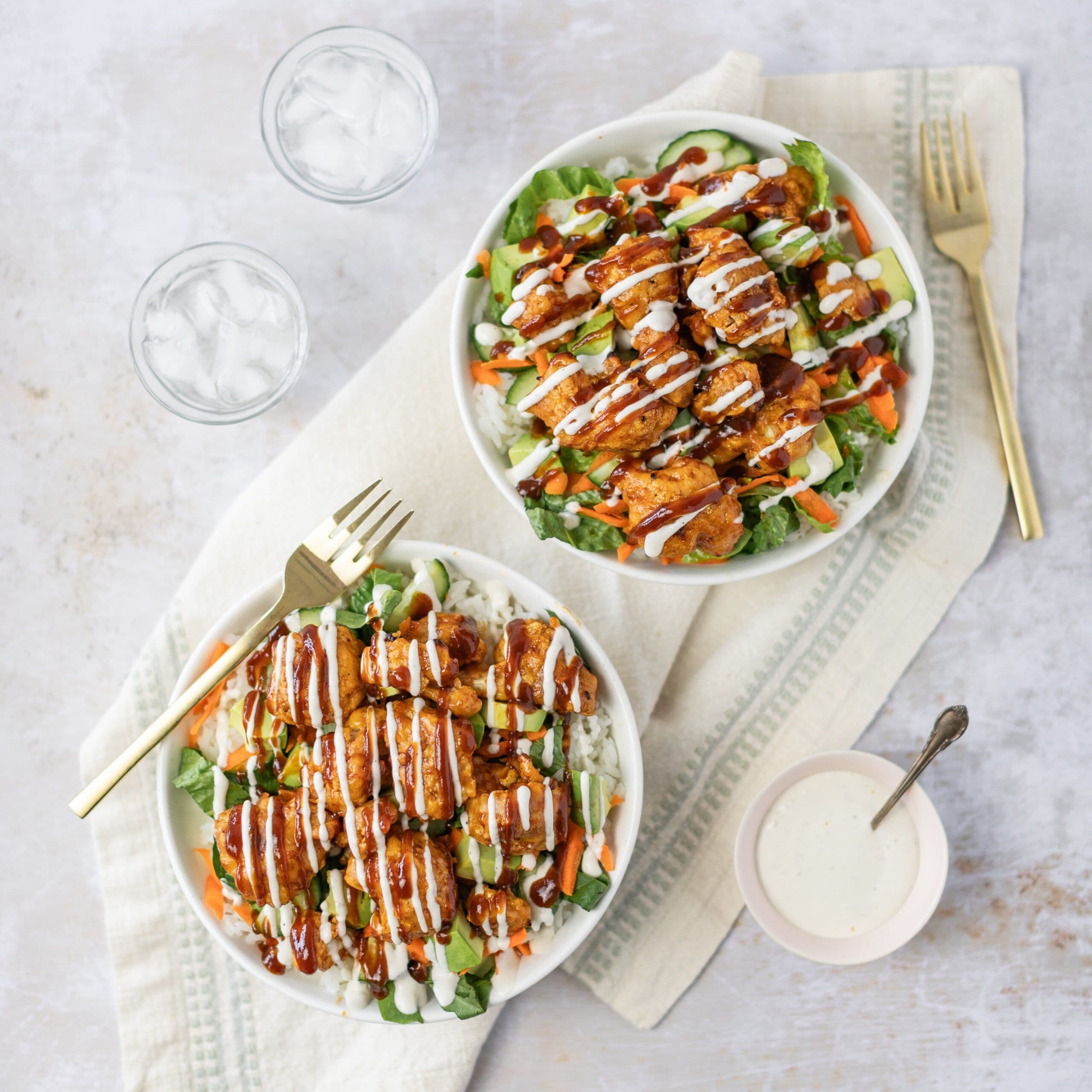 Sweet Heat BBQ Cauliflower Bowls banner image