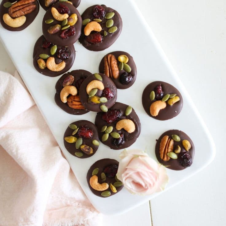 Dark Chocolate Cranberry Nut Clusters banner image