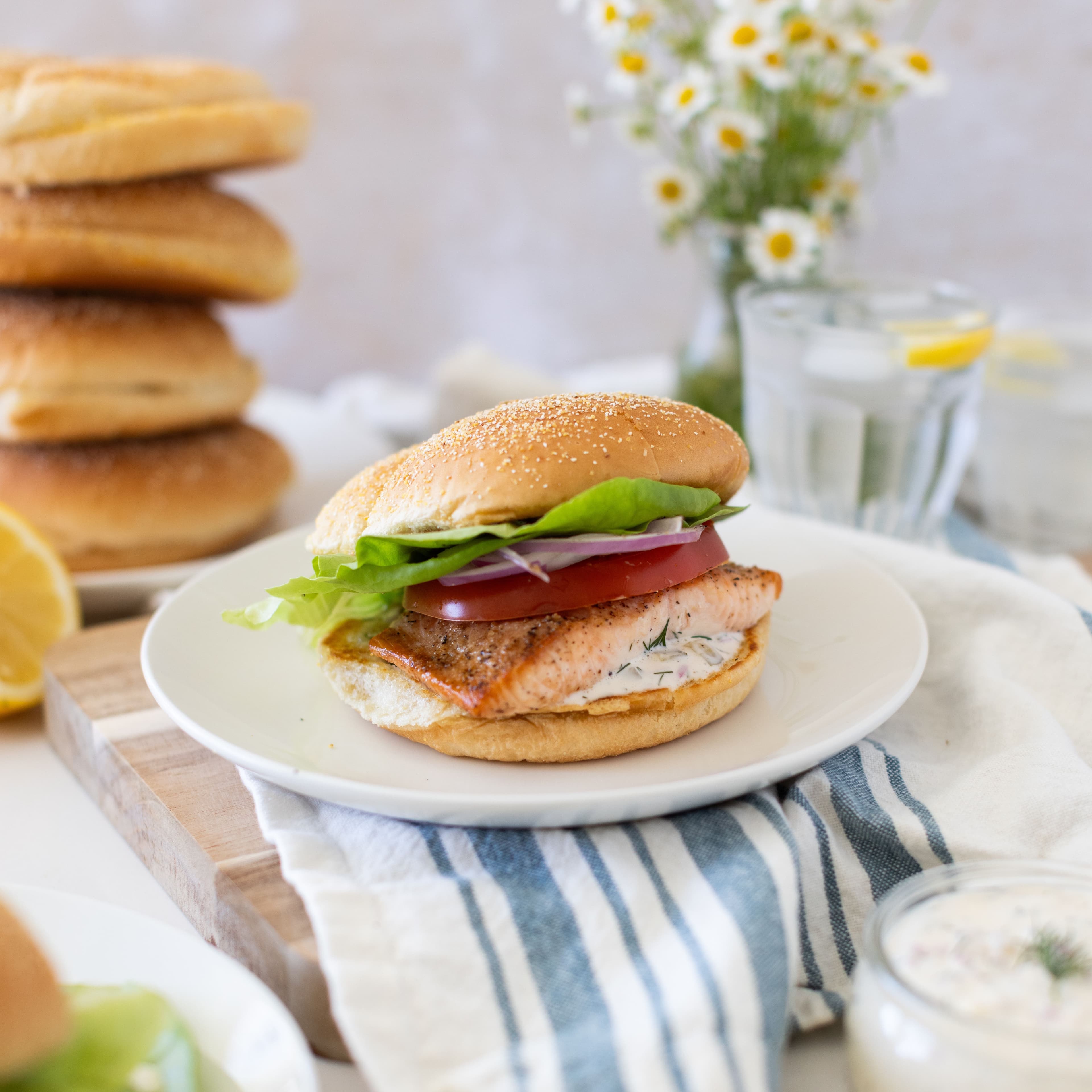 Classic Salmon Burgers banner image