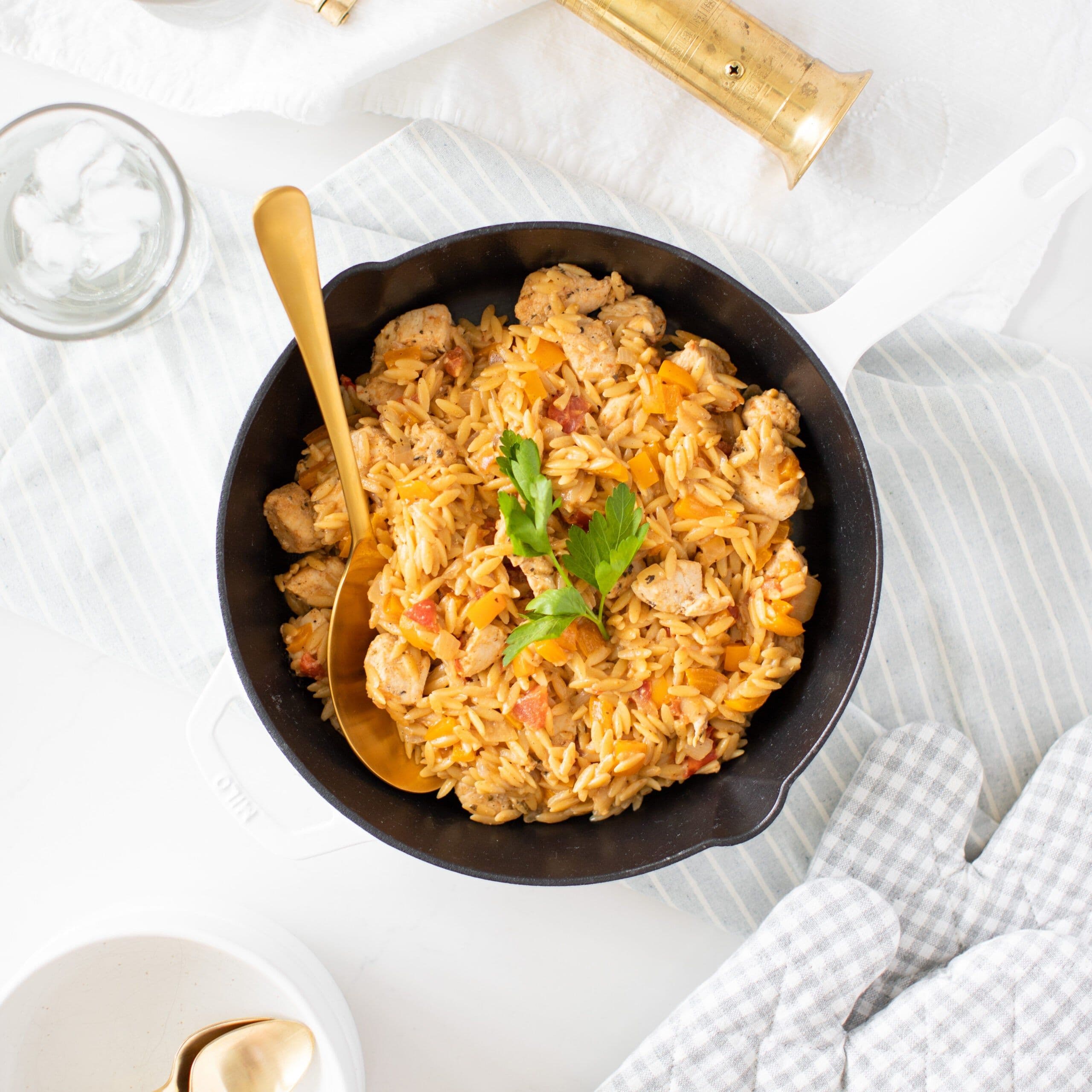 One-Pot Cajun Chicken Orzo banner image