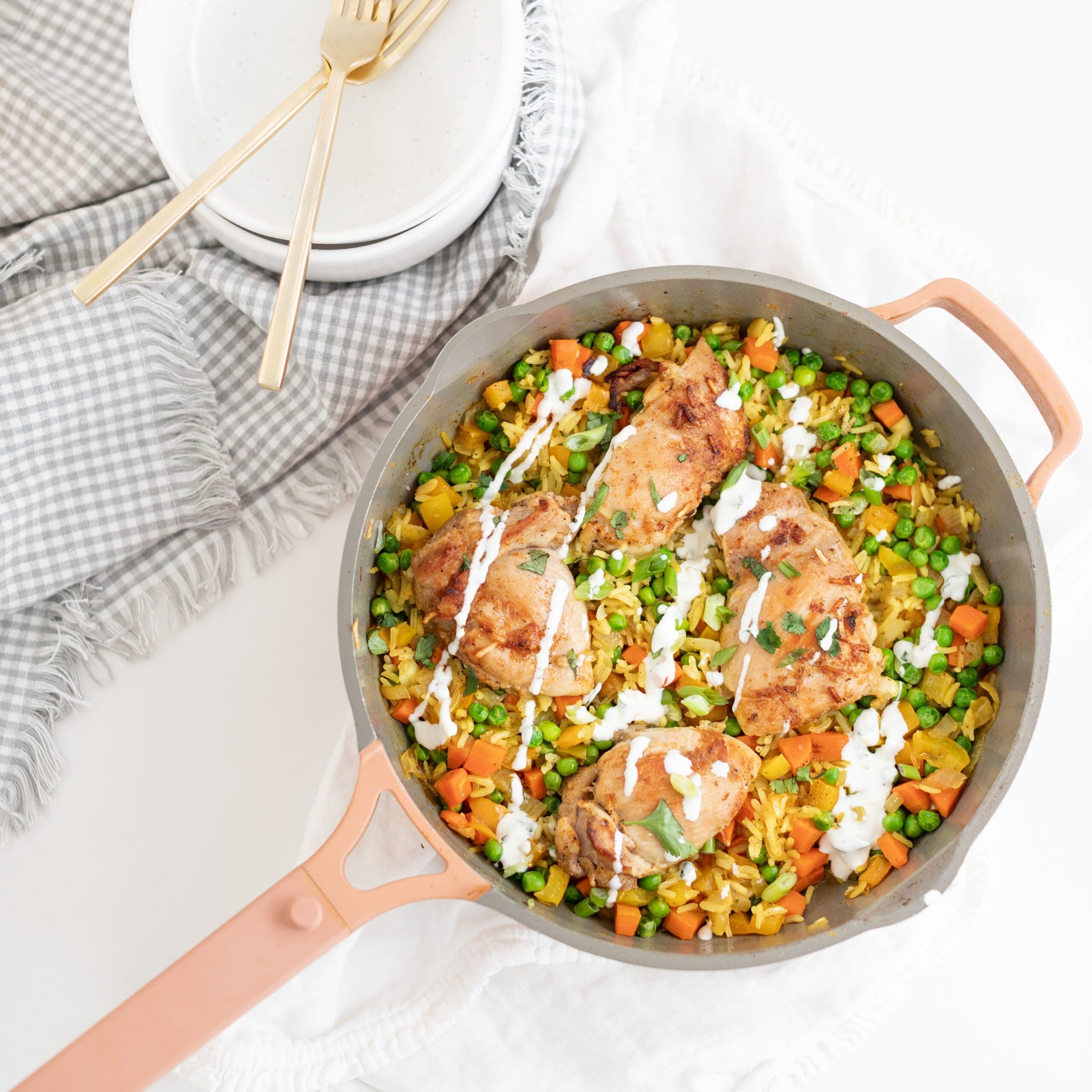 One-Pot Golden Chicken & Rice banner image