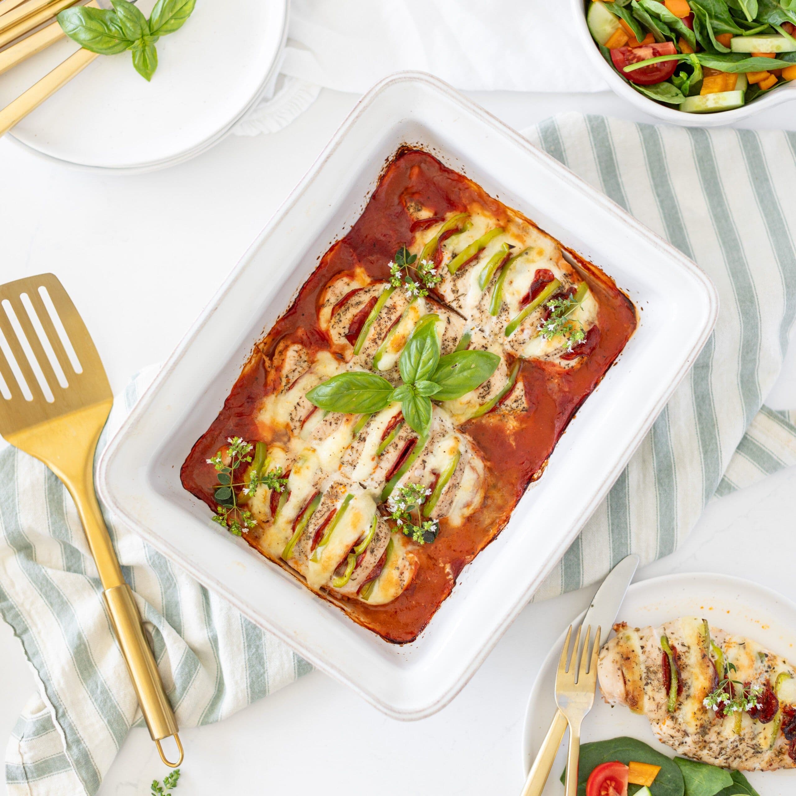 Hasselback Pizza Chicken banner image