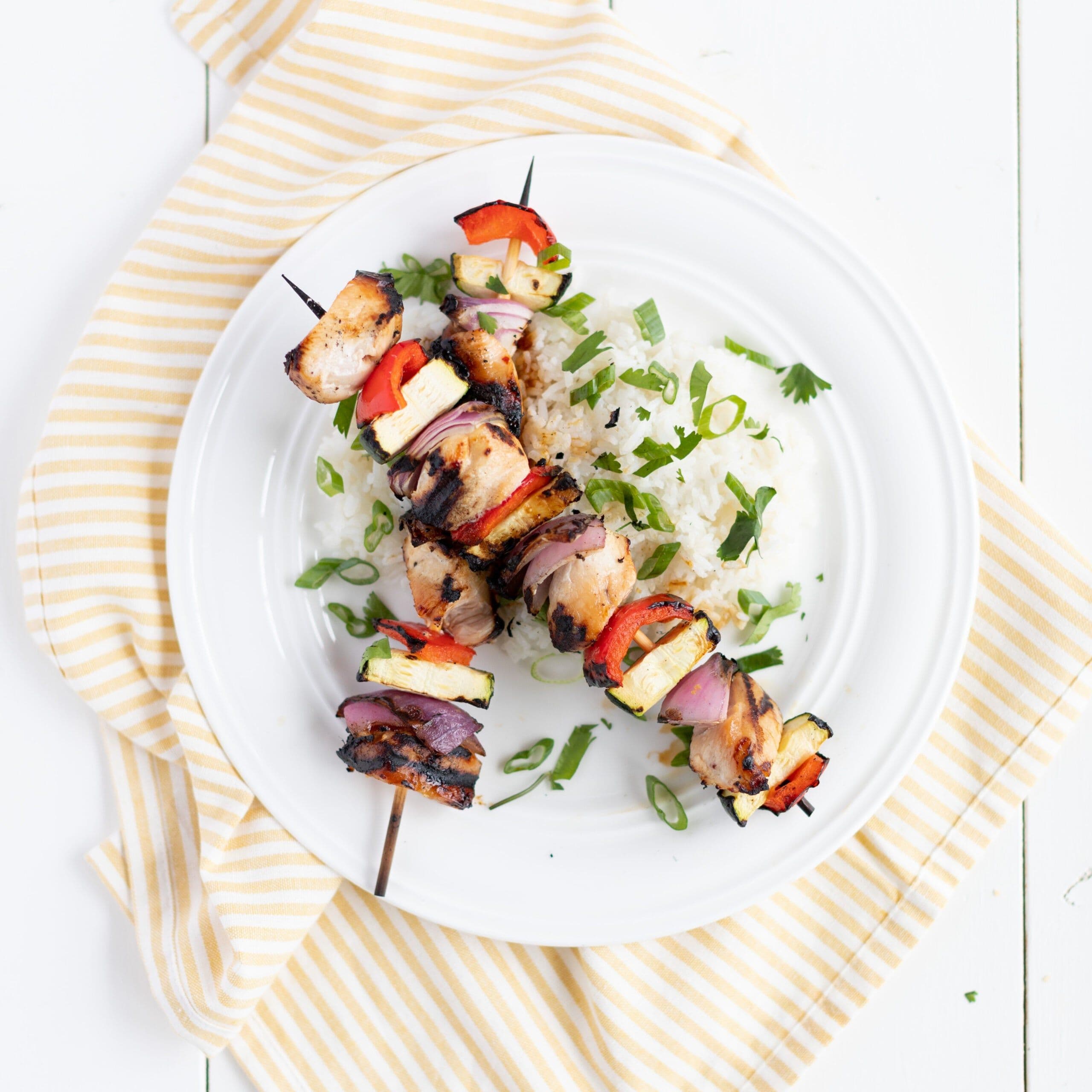 Honey Garlic Chicken Skewers banner image