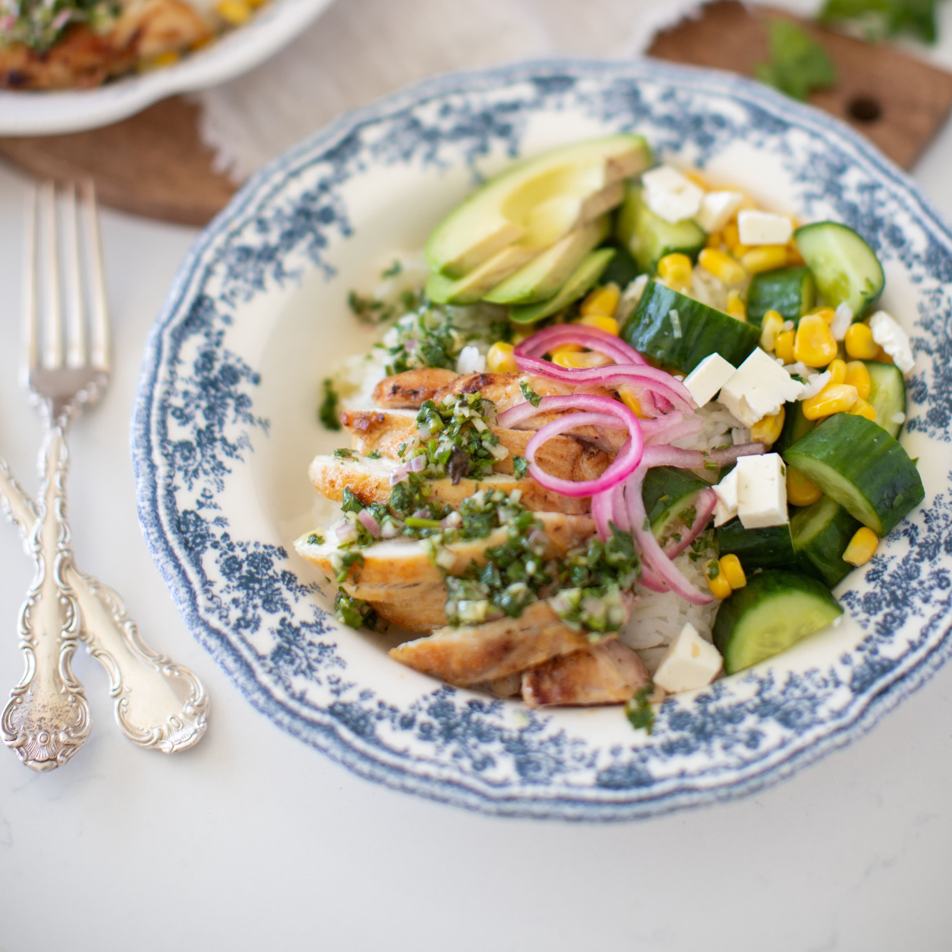 Chimichurri Chicken Bowls banner image