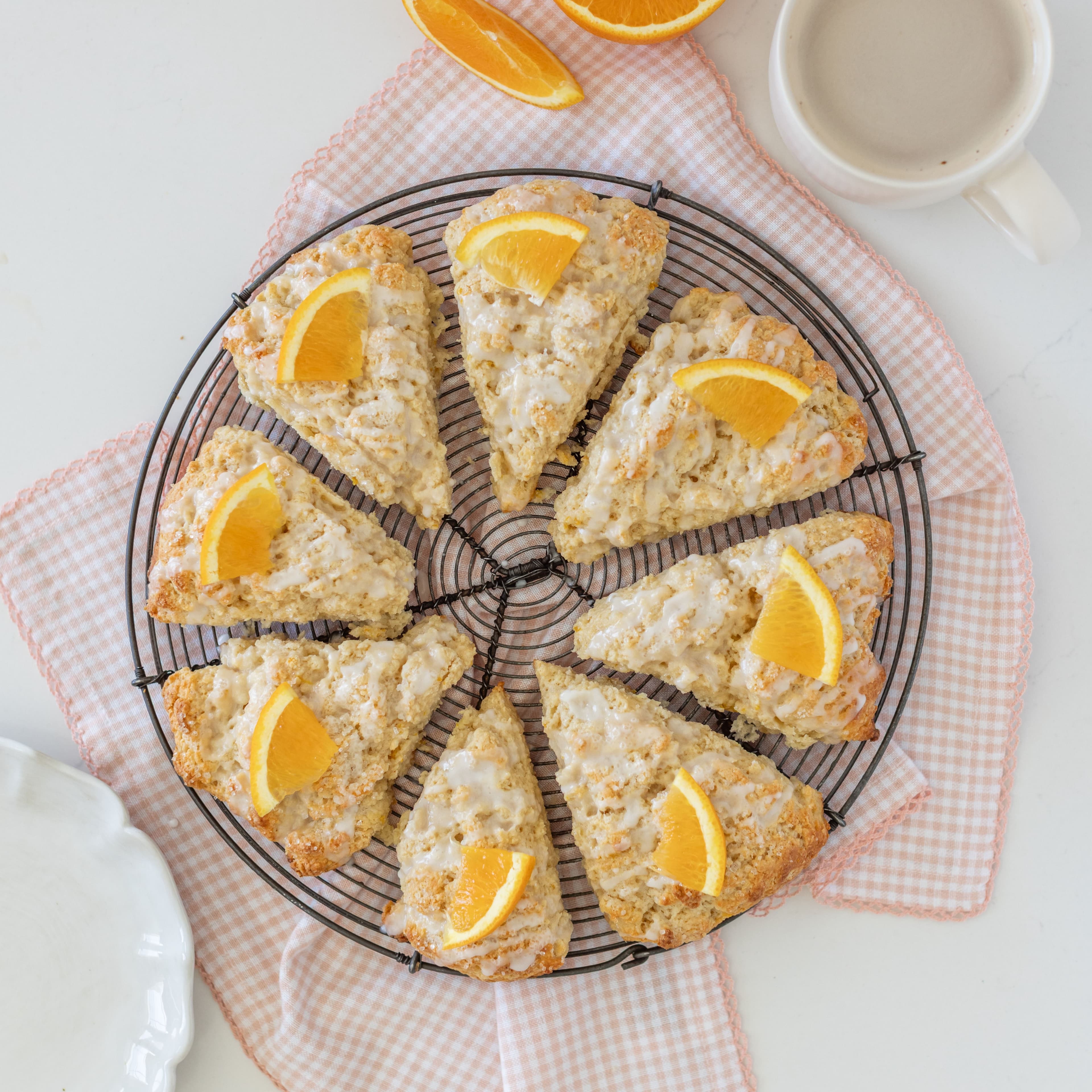 High Protein Orange Vanilla Scones banner image