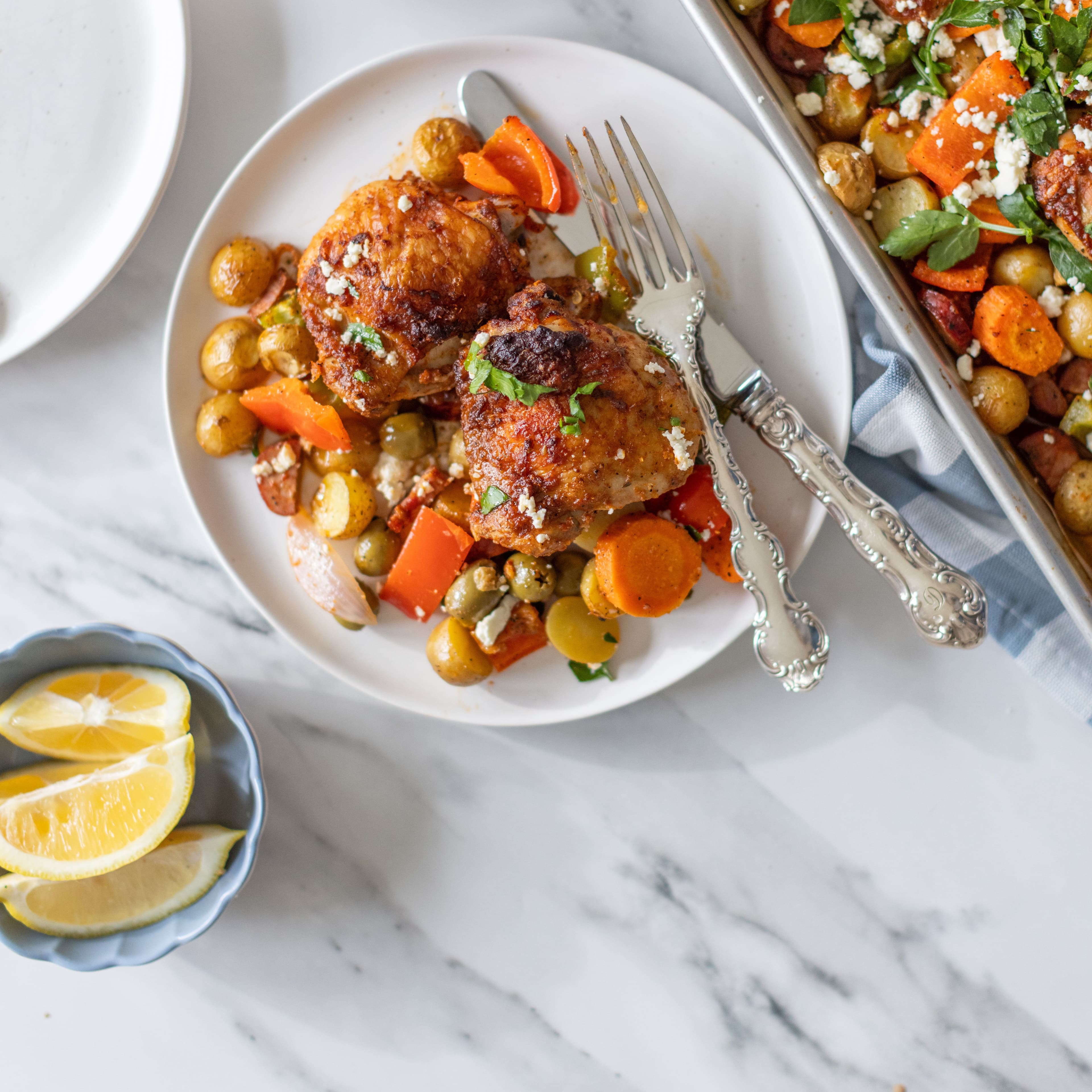 Sheetpan Spanish Chicken banner image