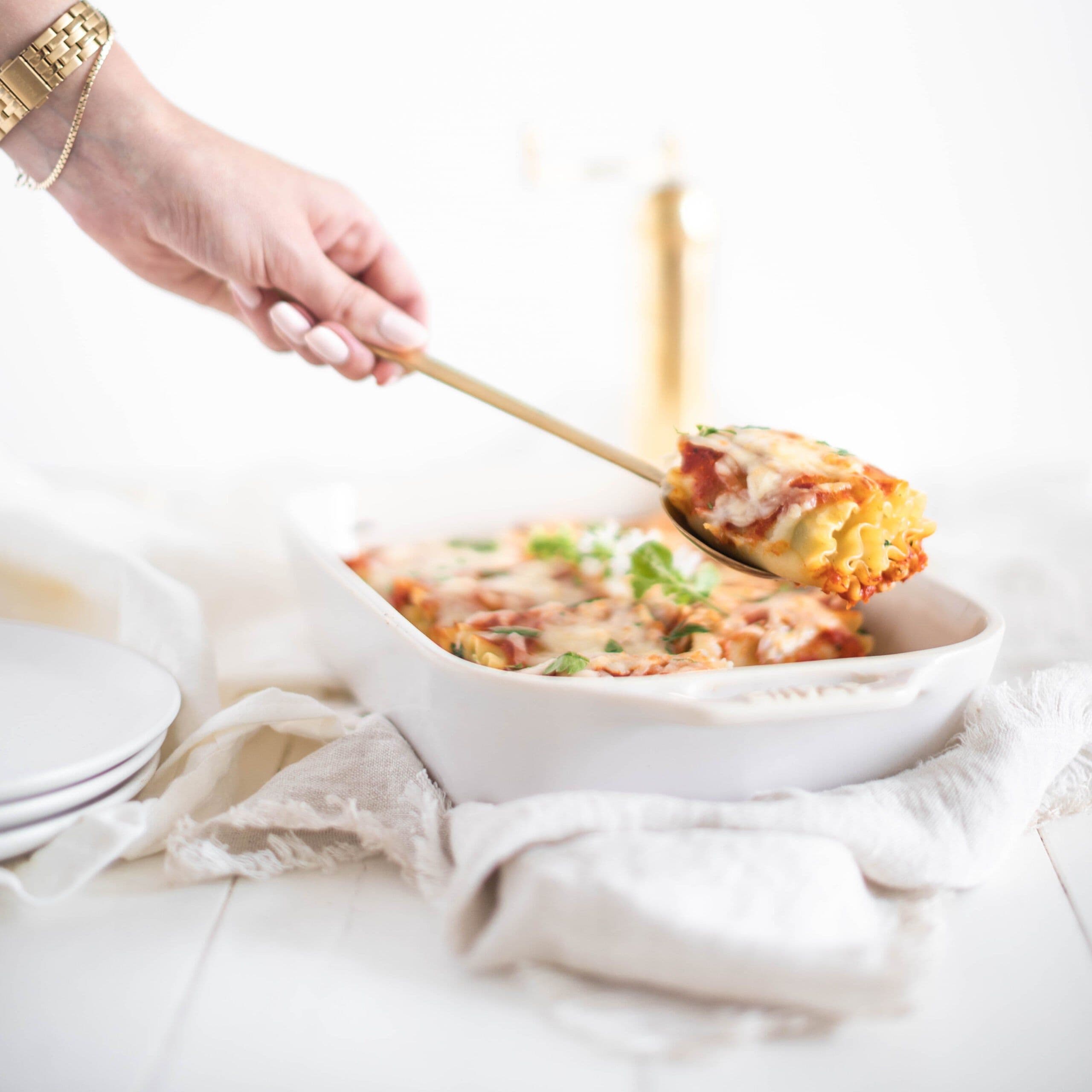 Spinach Lasagna Rollups banner image