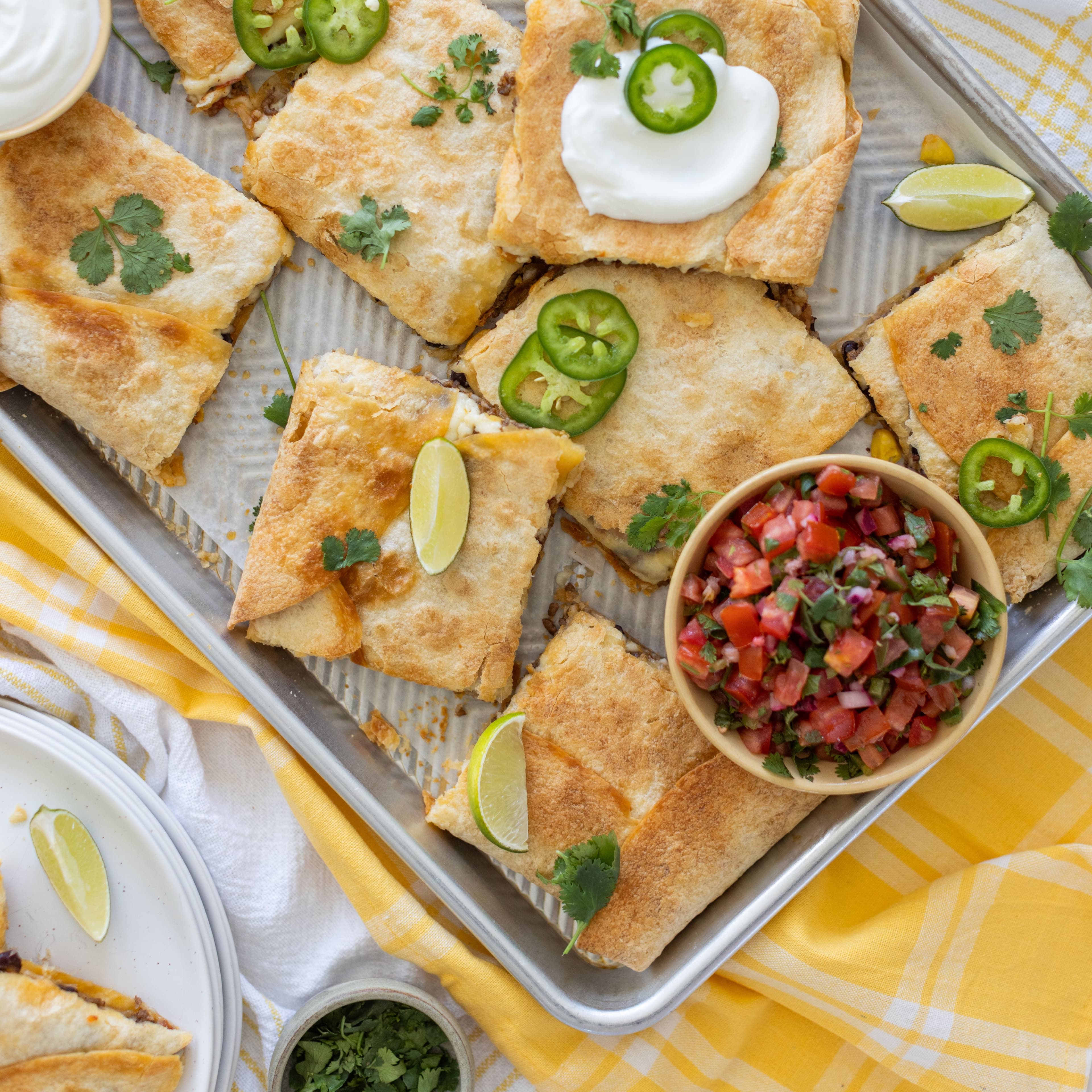 Sheetpan Beef Quesadillas banner image