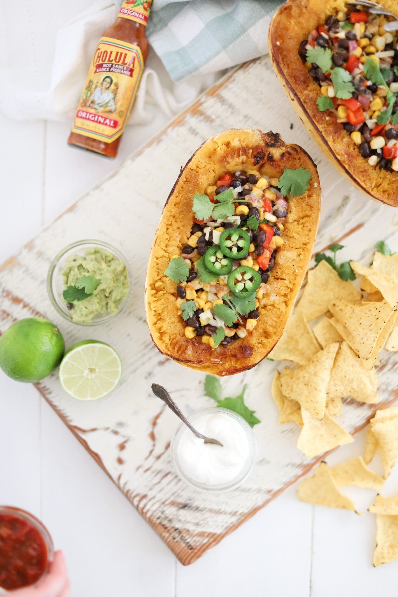 Burrito Spaghetti Squash Boats banner image