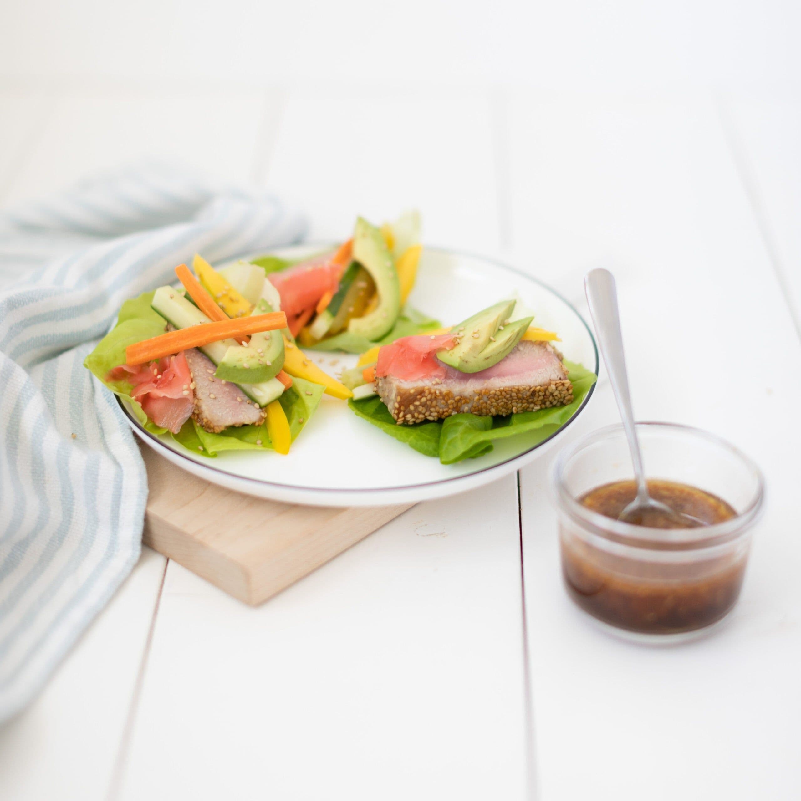 Ahi Tuna Lettuce Cups banner image