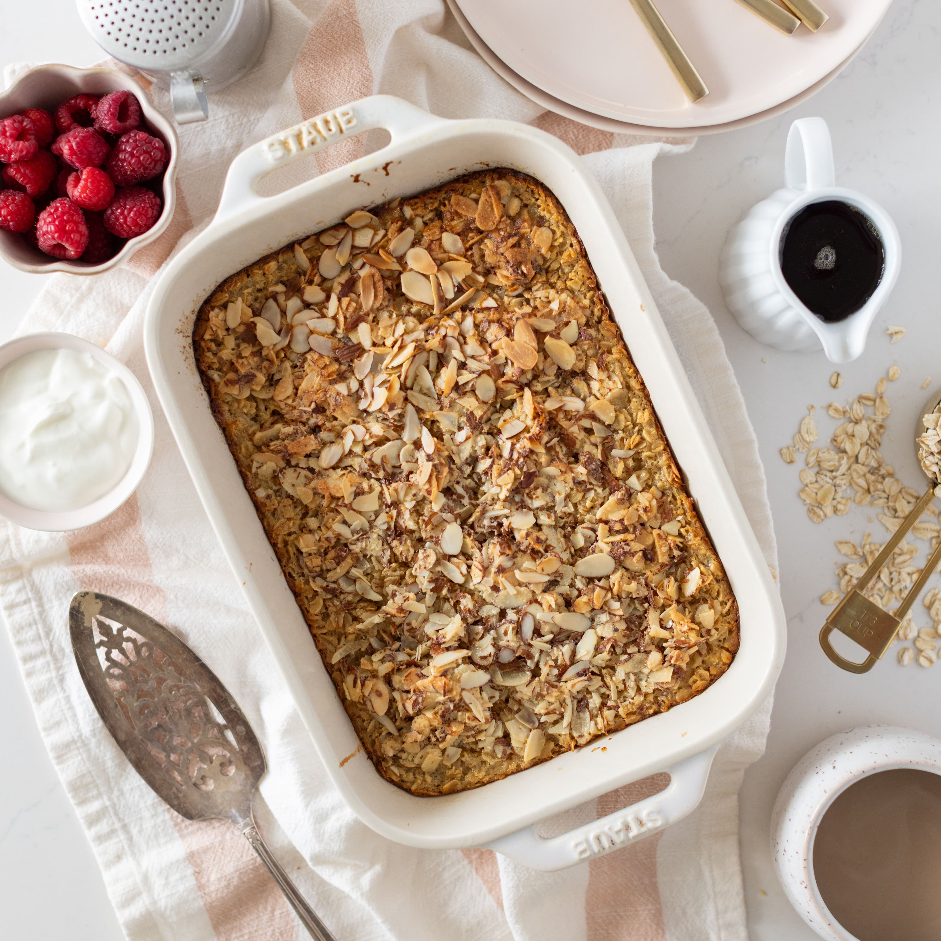 Almond Croissant Baked Oats banner image