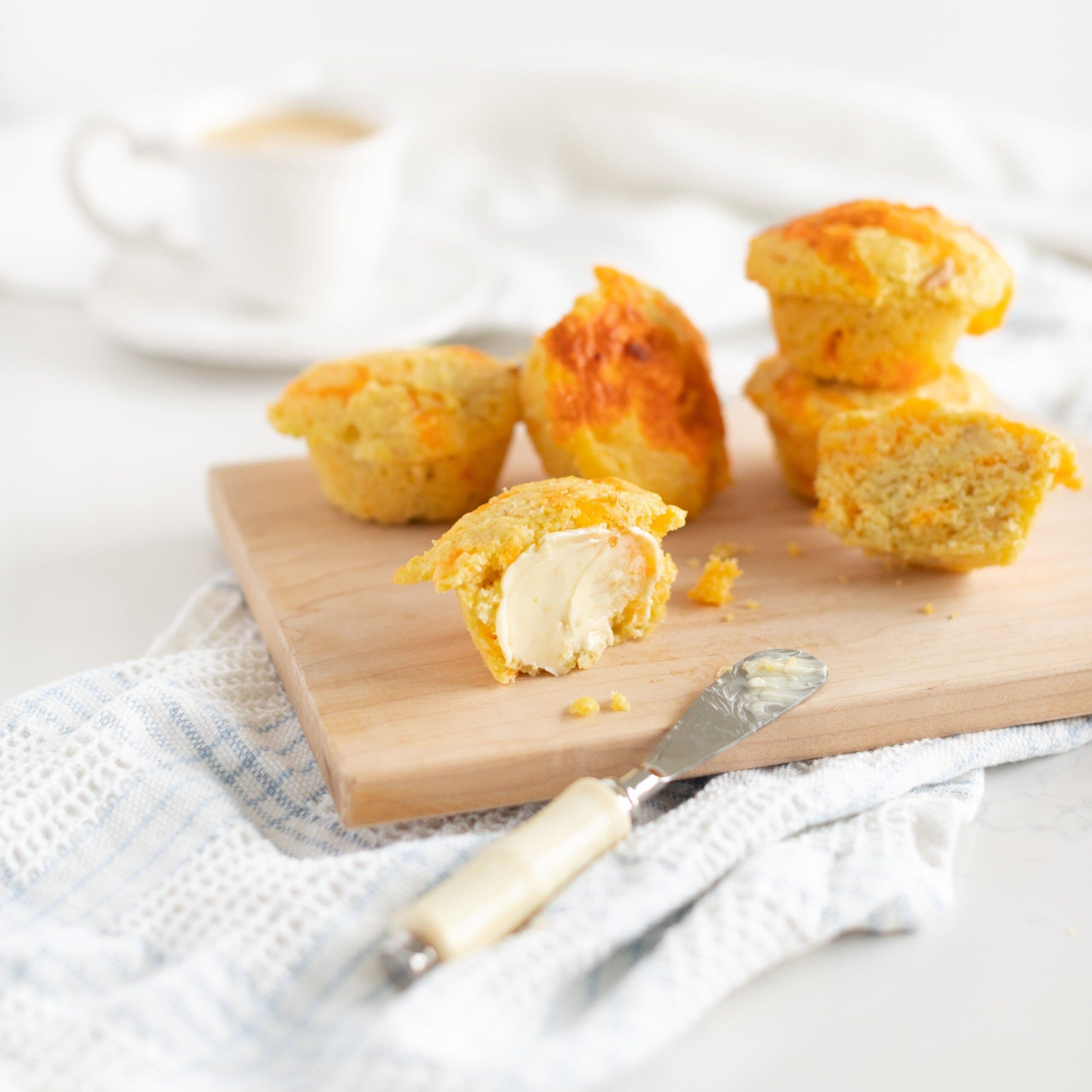 Cheddar Apple Cornbread Muffins banner image