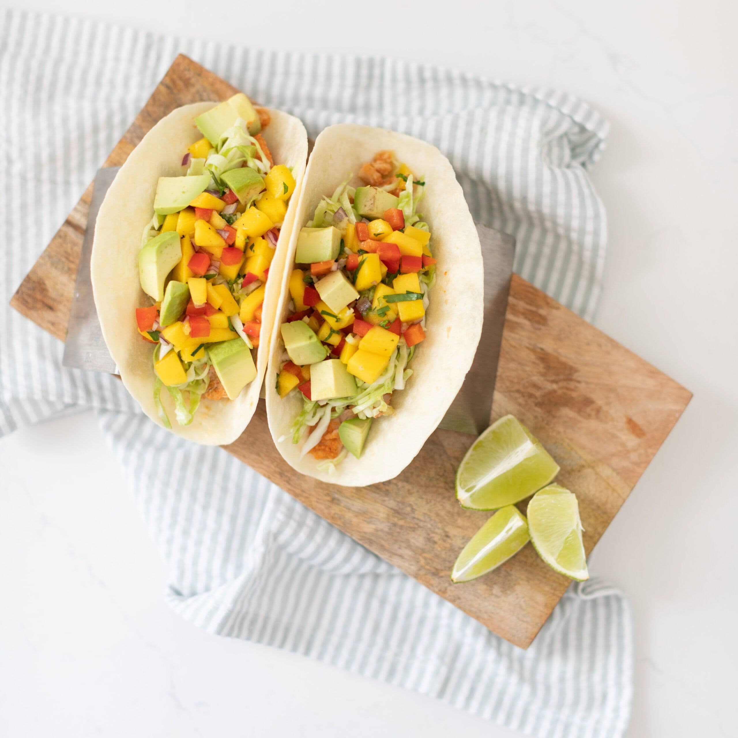 Chili Lime Salmon Tacos banner image
