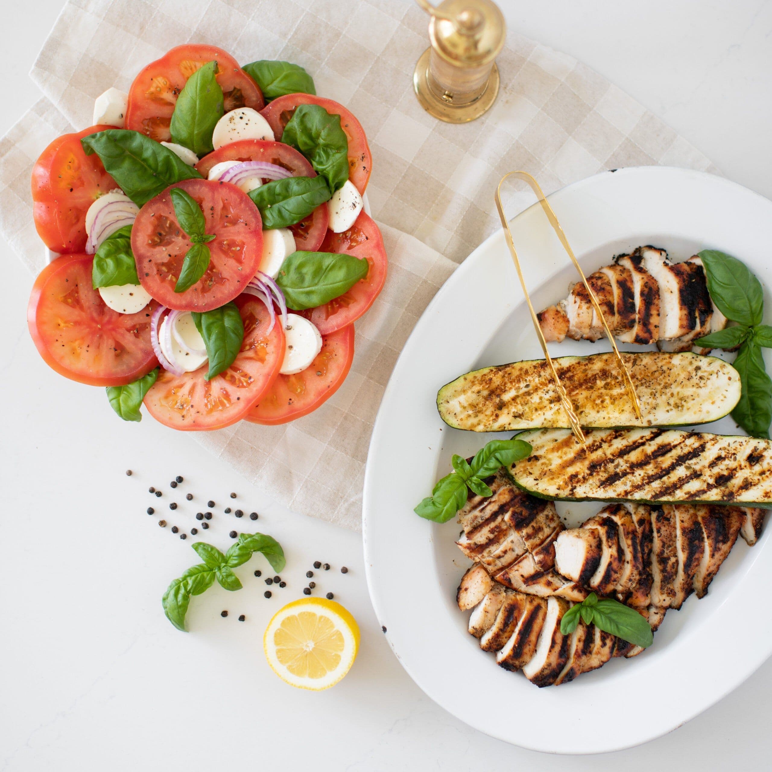Grilled Chicken Caprese Salad banner image