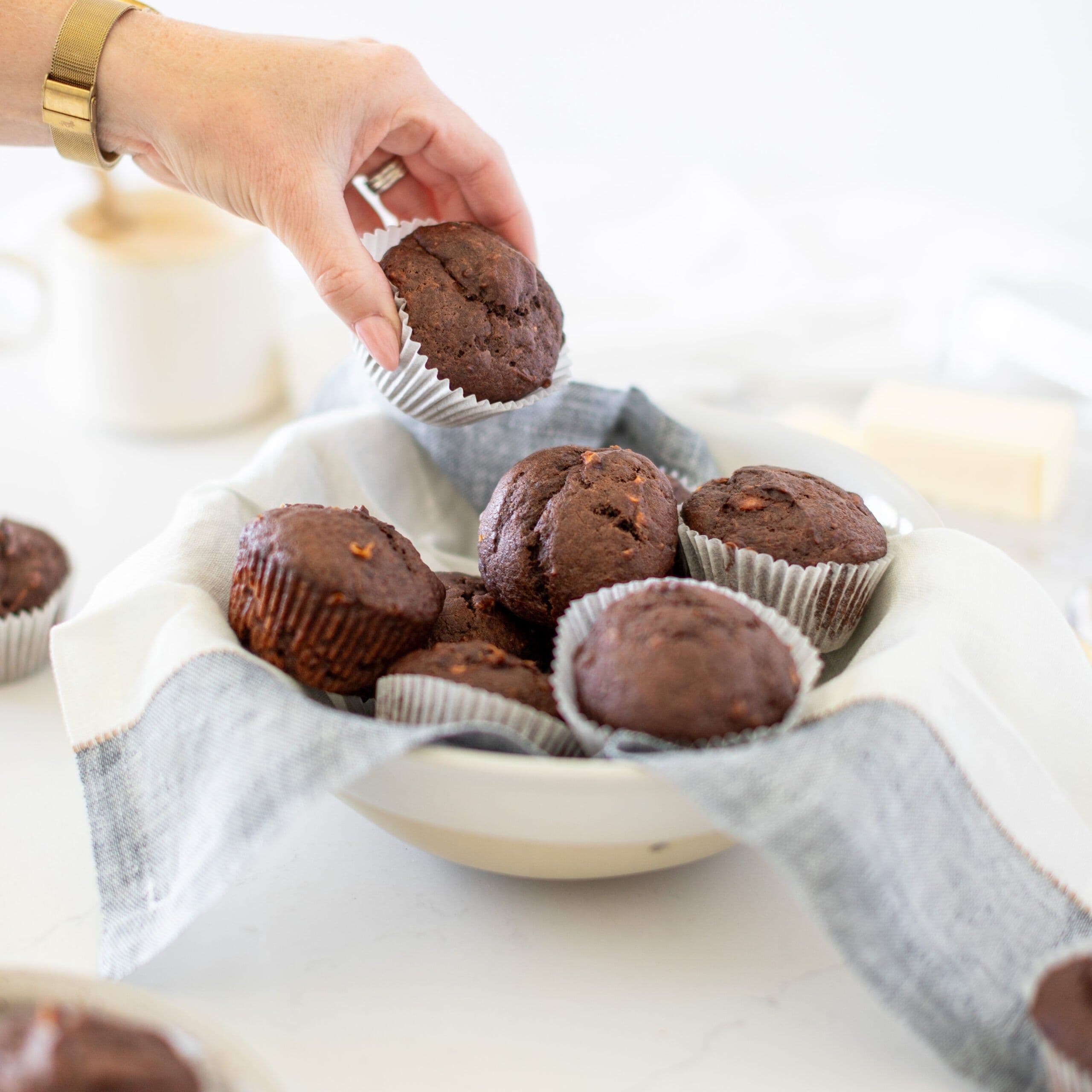 Chocolate Sweet Potato Muffins banner image