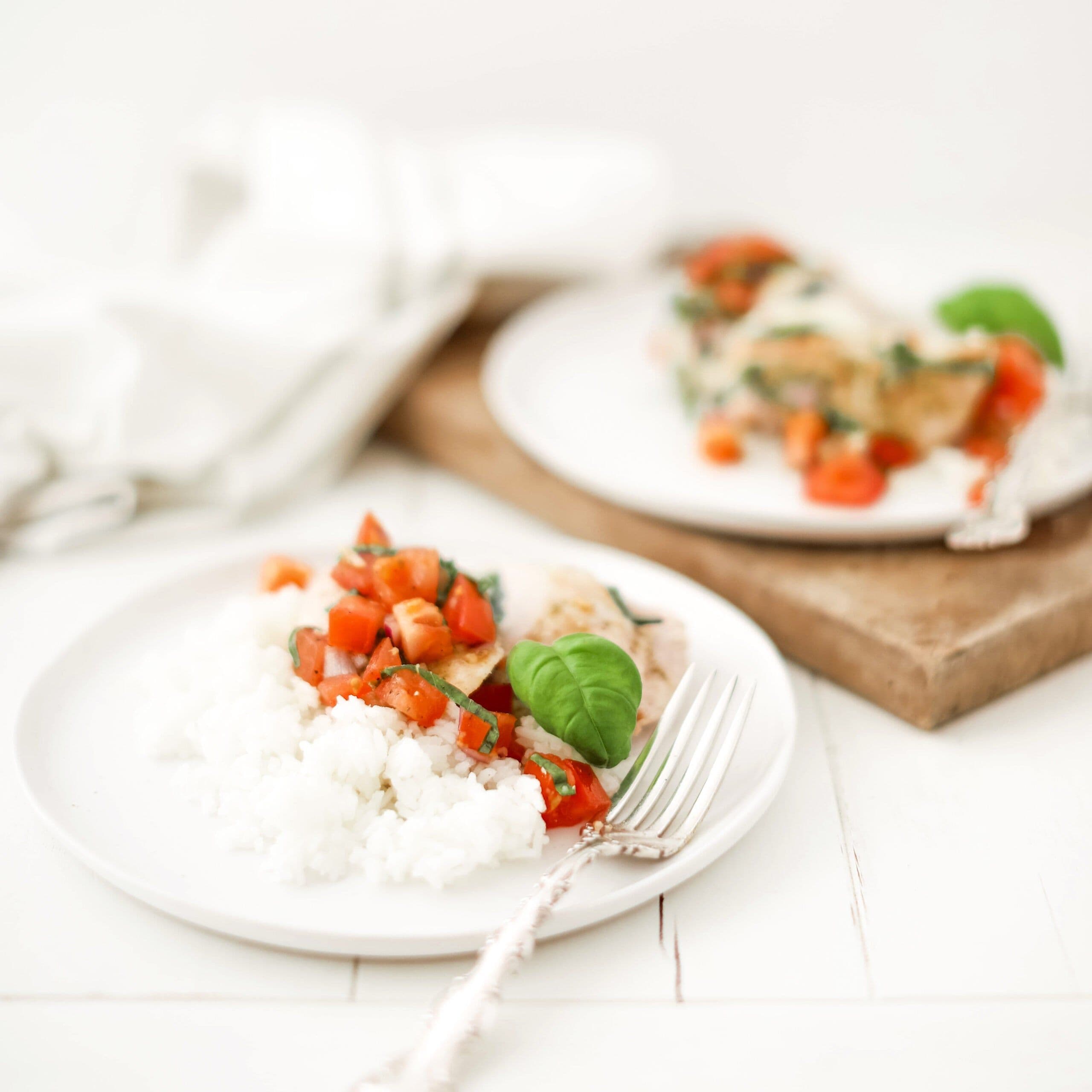 Bruschetta Baked Chicken banner image