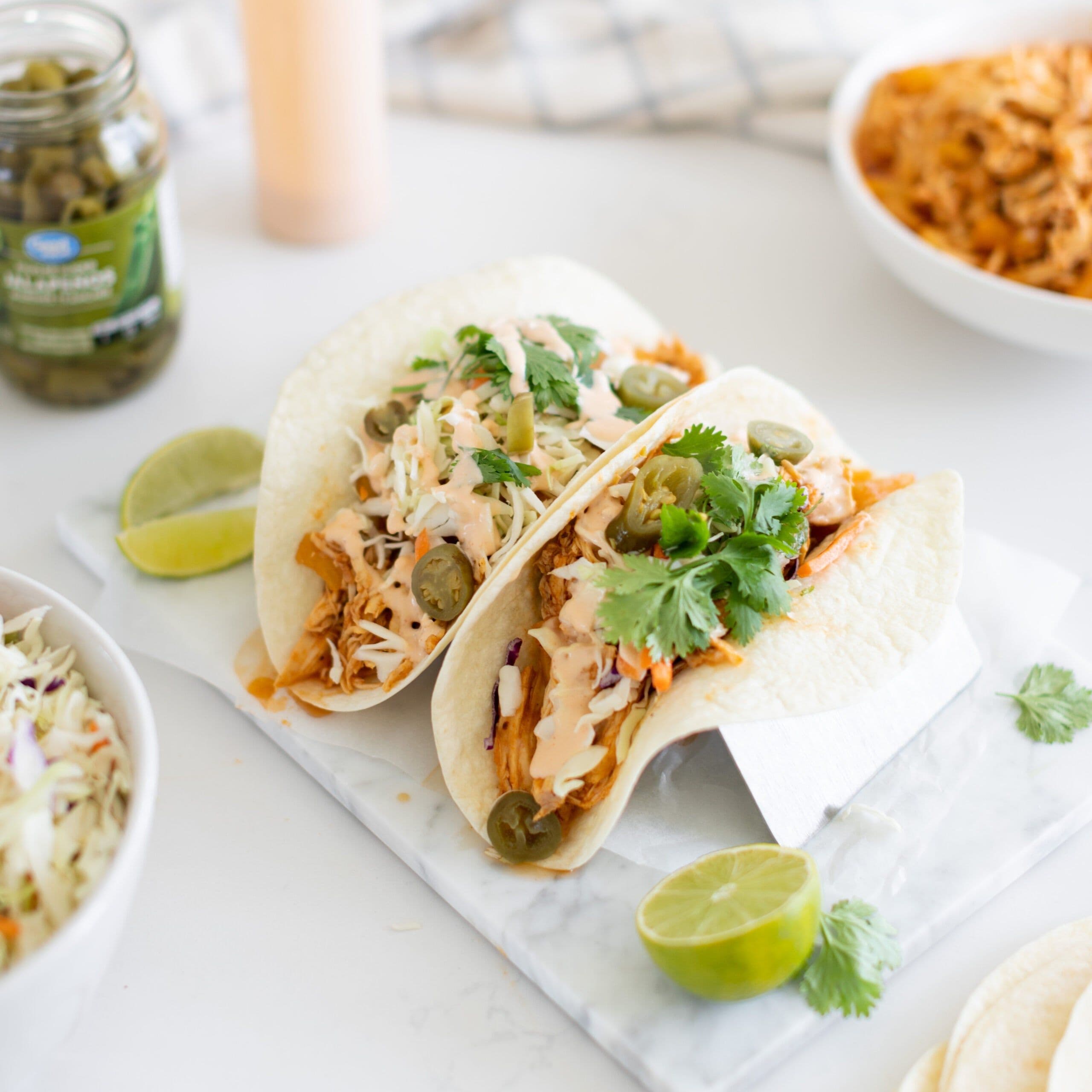 Slow Cooker Hawaiian Chicken Tacos banner image