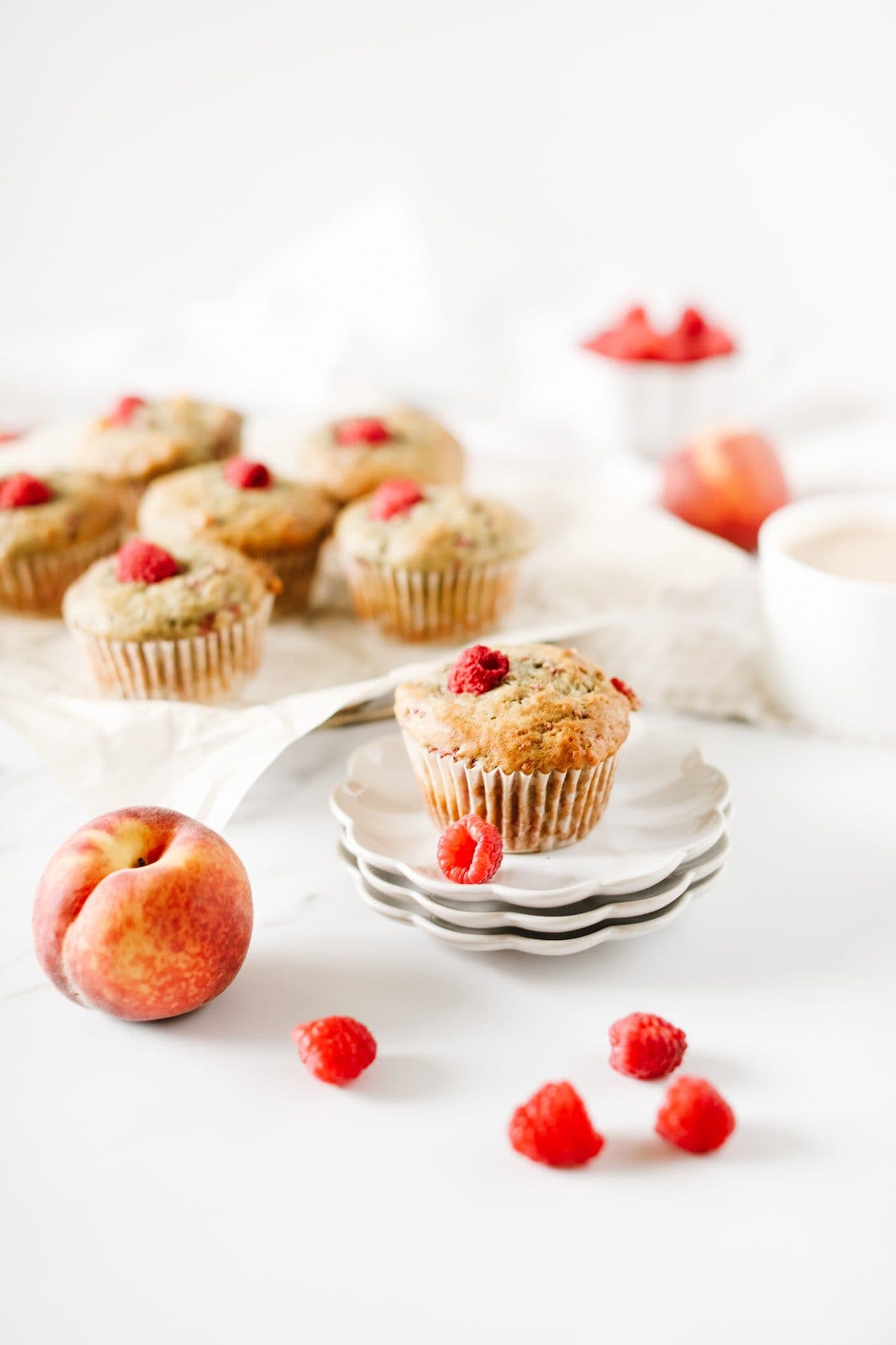 Peach Raspberry Muffins banner image