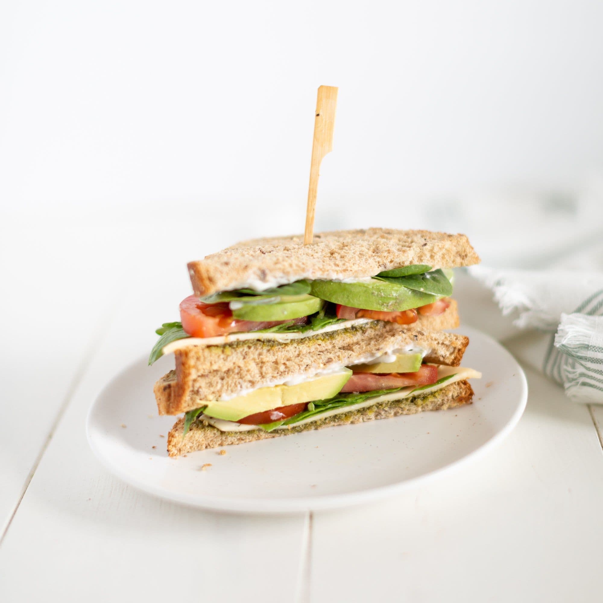 Pesto Veggie Sandwiches banner image
