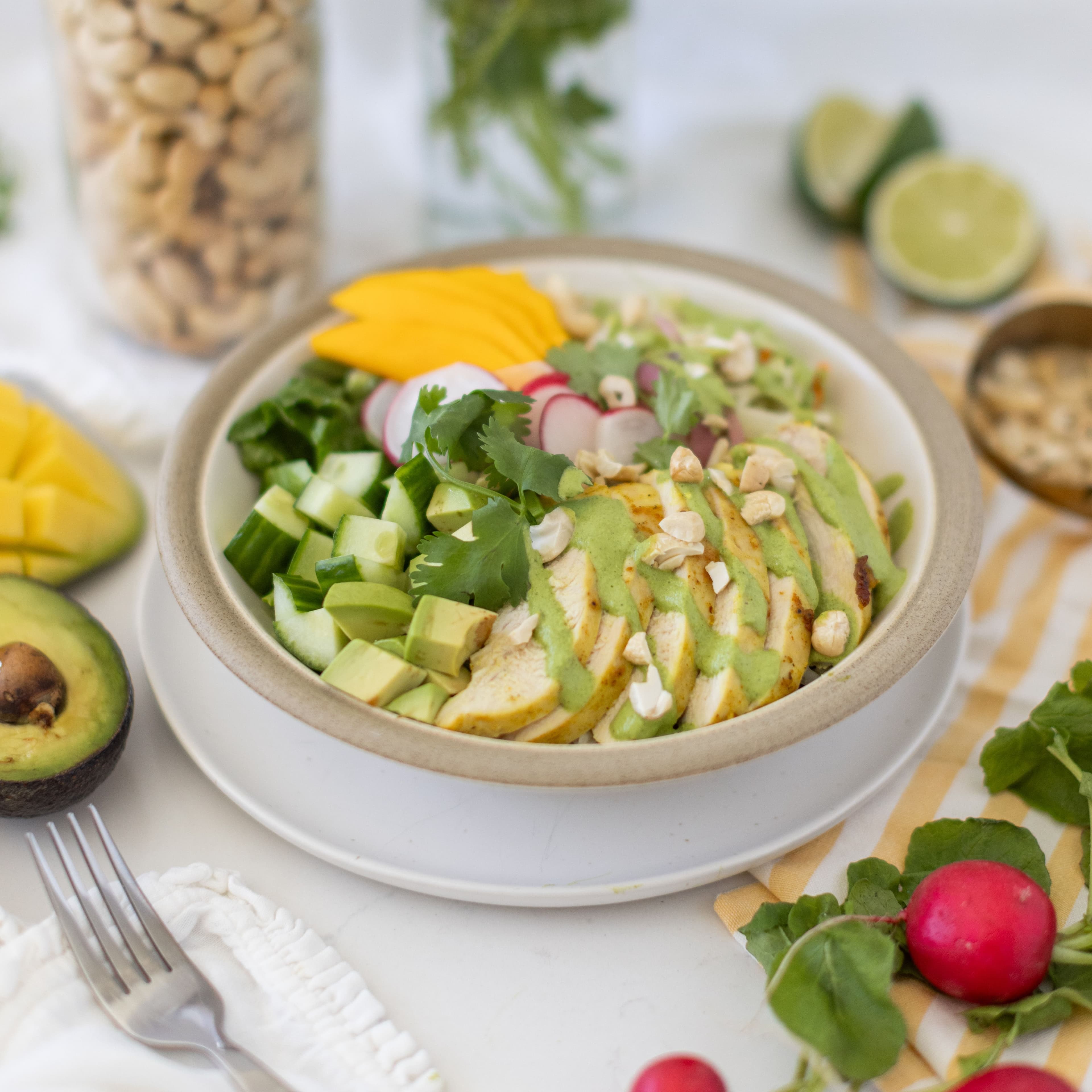Coconut Curry Chicken Bowls banner image