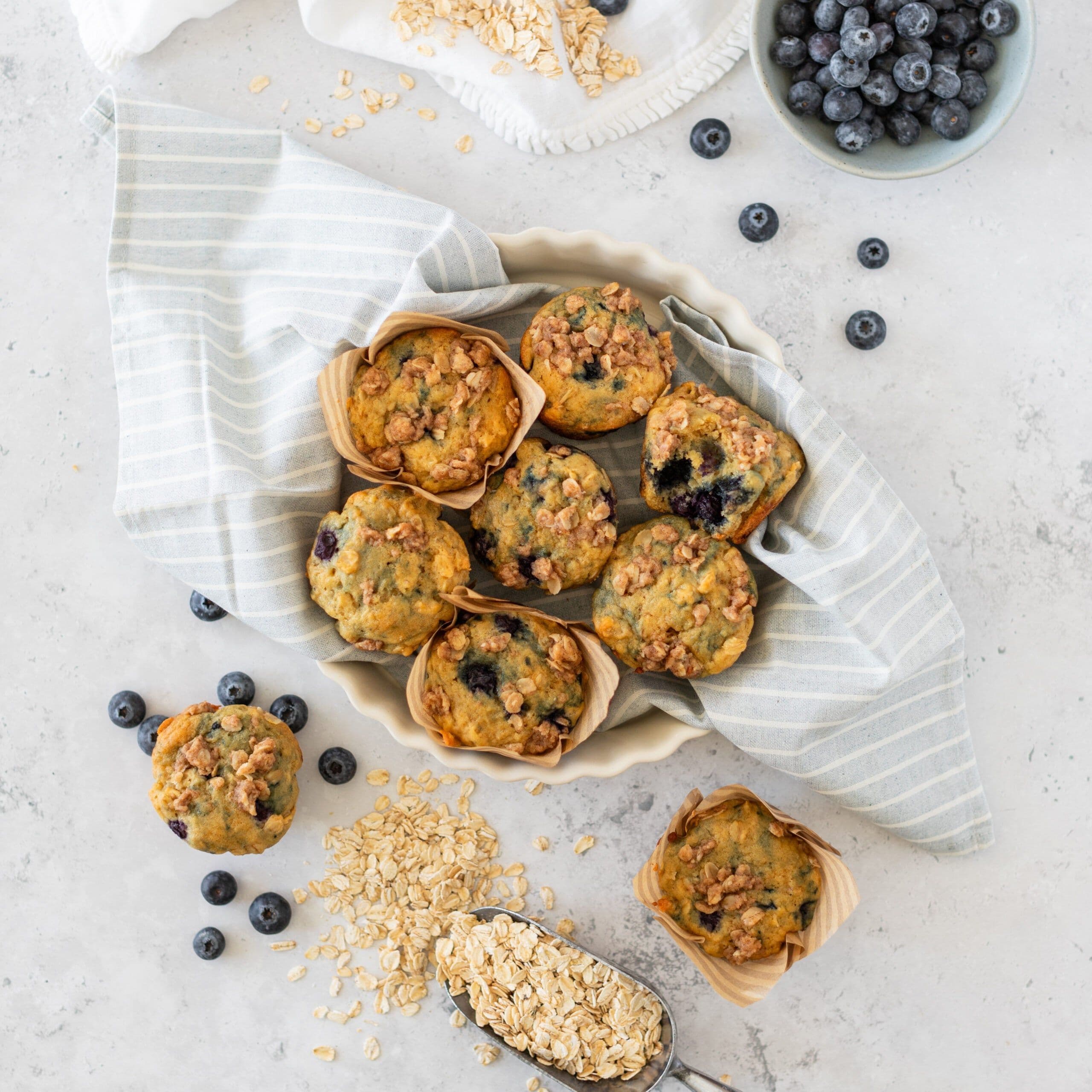 Blueberry Oatmeal Muffins banner image