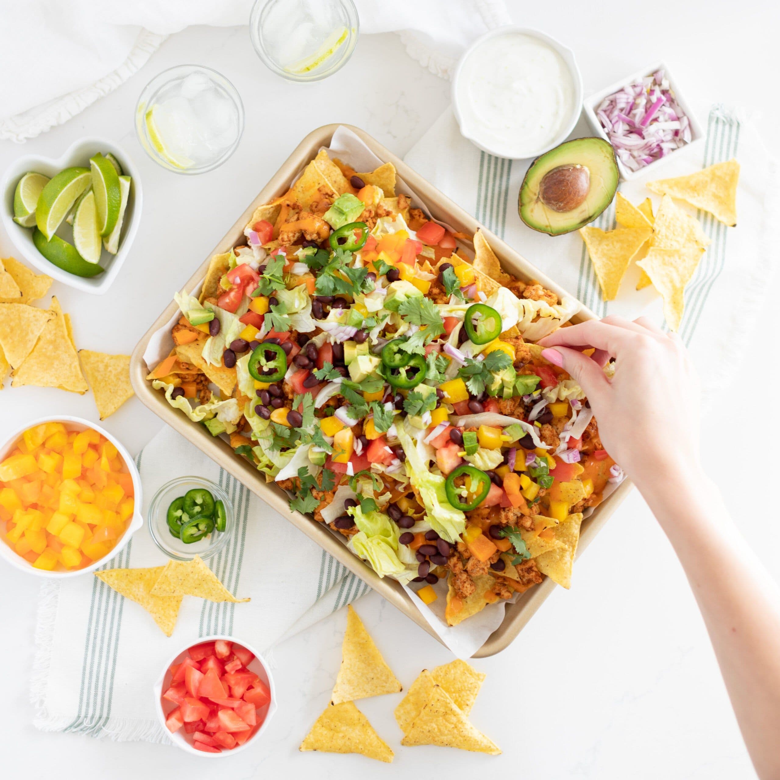 Fully Loaded Salad Nachos banner image
