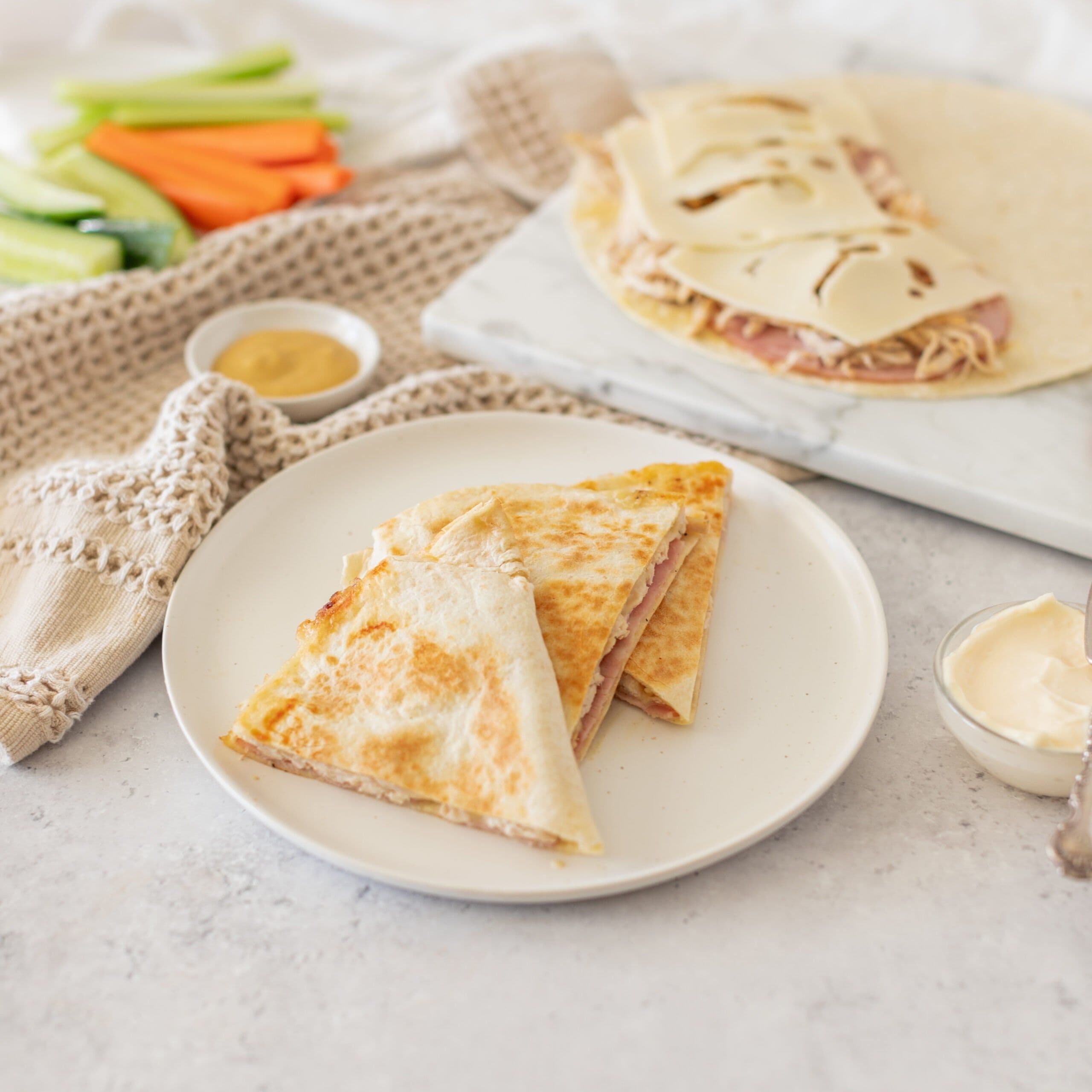 Chicken Cordon Bleu Quesadillas banner image
