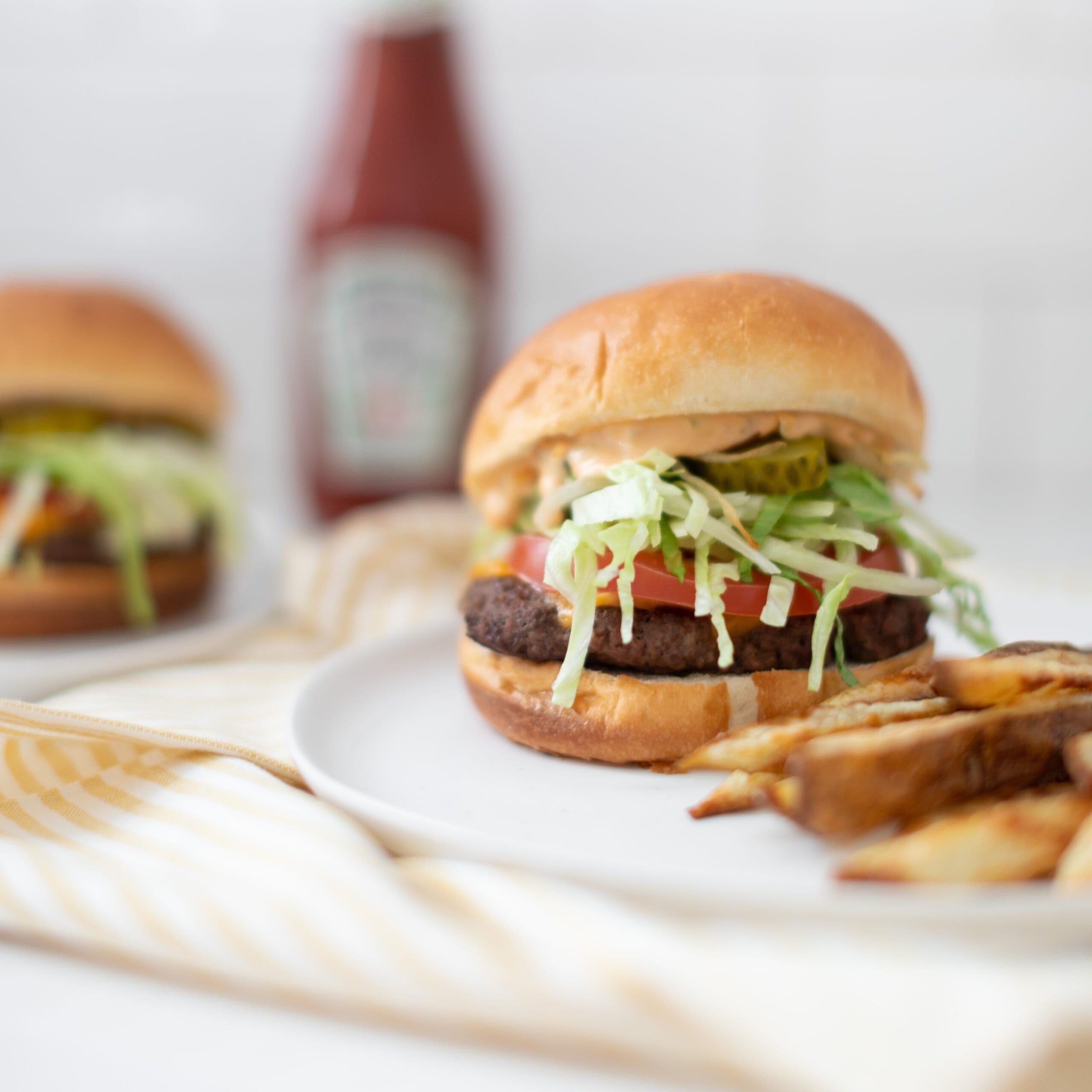 Smash Burgers with Crispy Oven Fries banner image