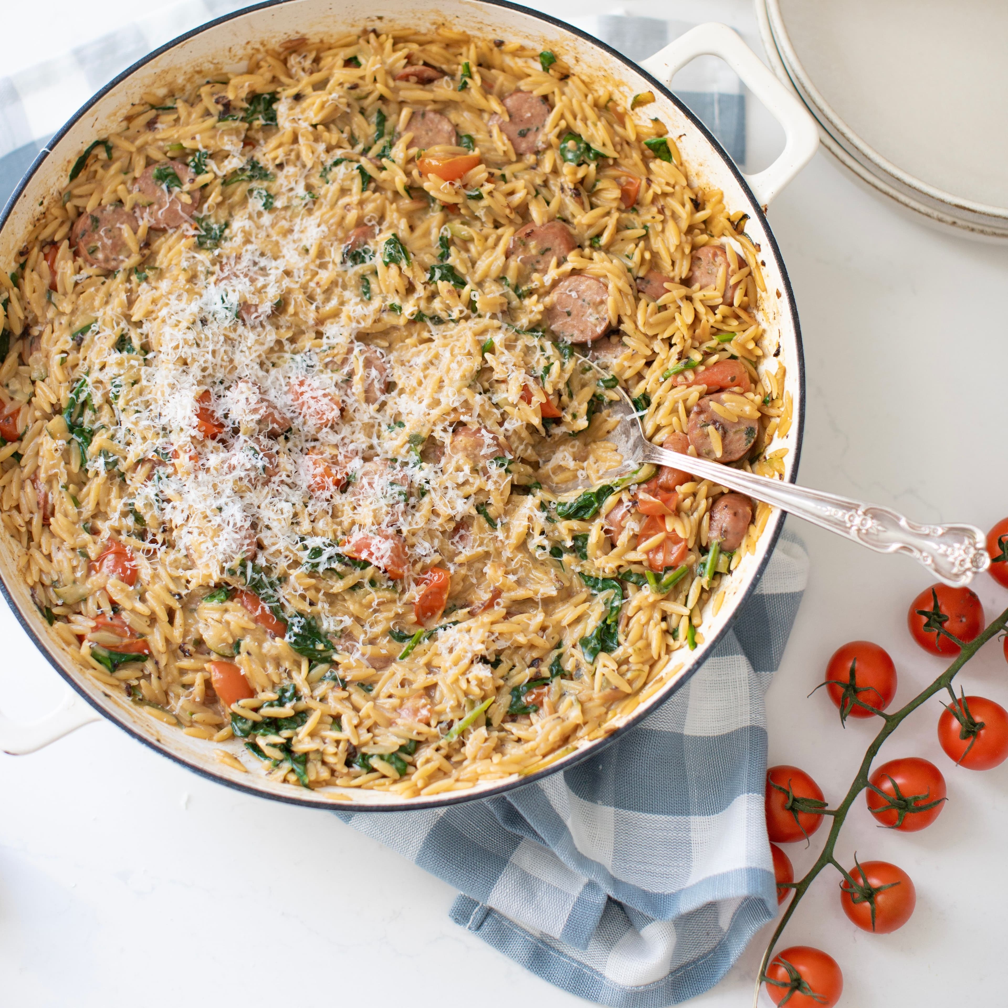 Creamy Veggie Orzo banner image