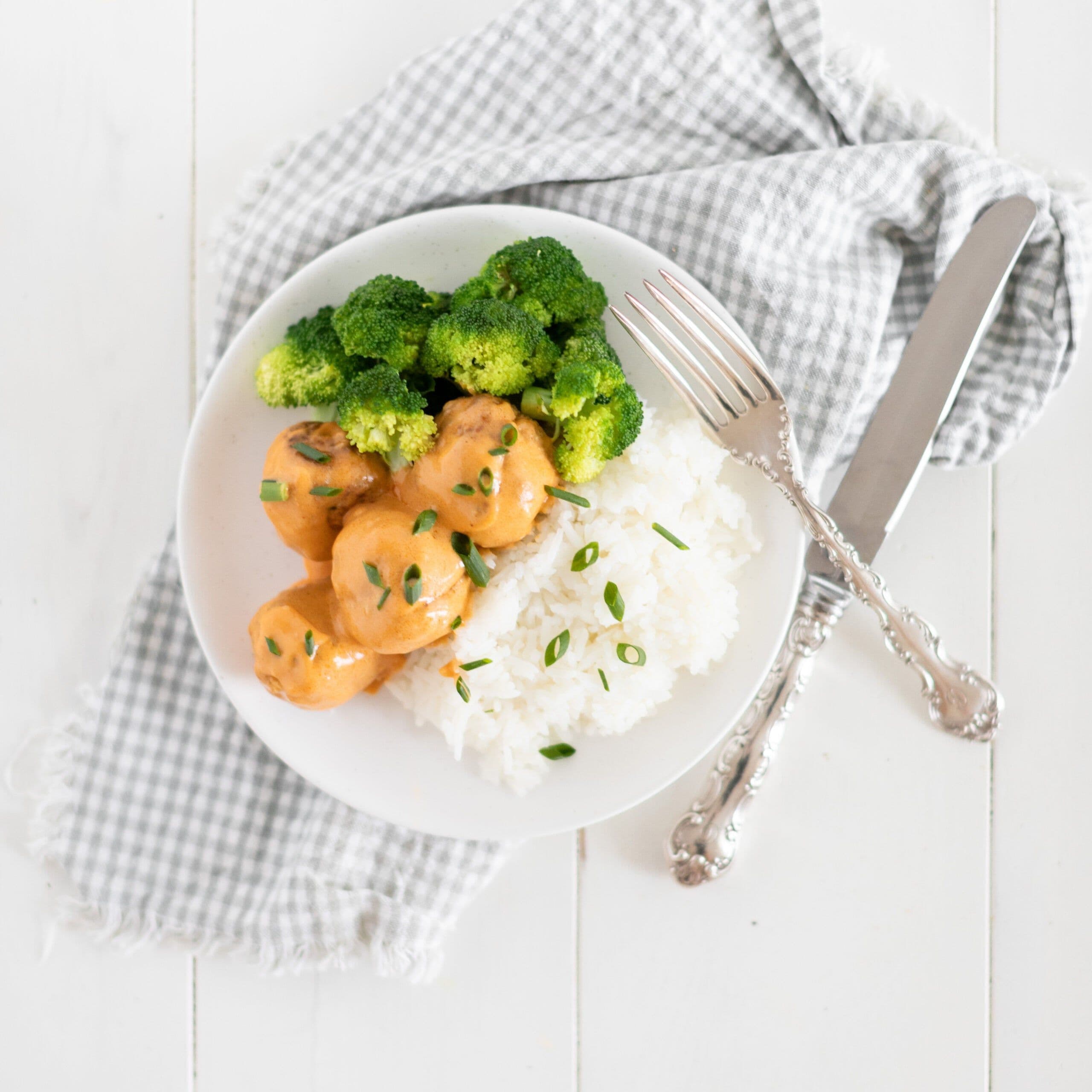 Air Fryer Buffalo Chicken Meatballs banner image